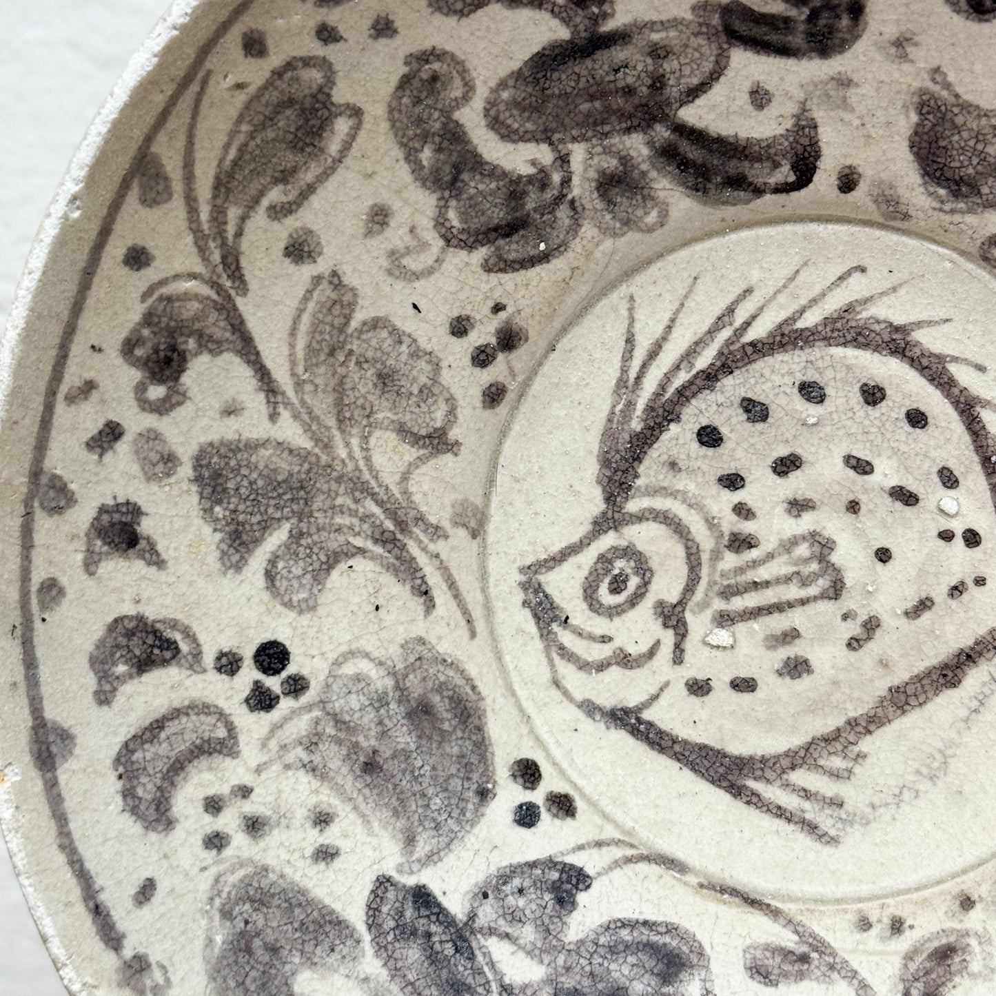 Hand-Painted Plate on Stand II