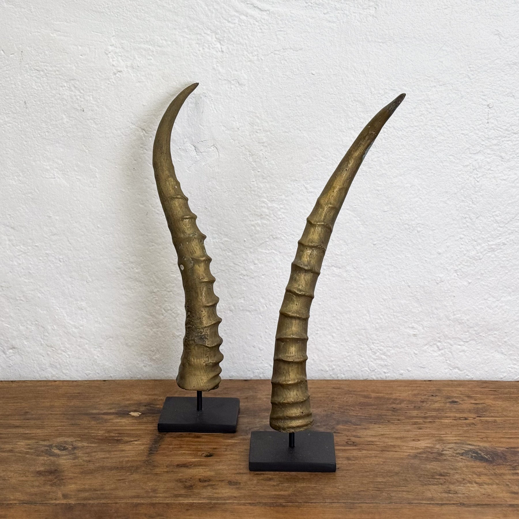 Brass Horn on Stand