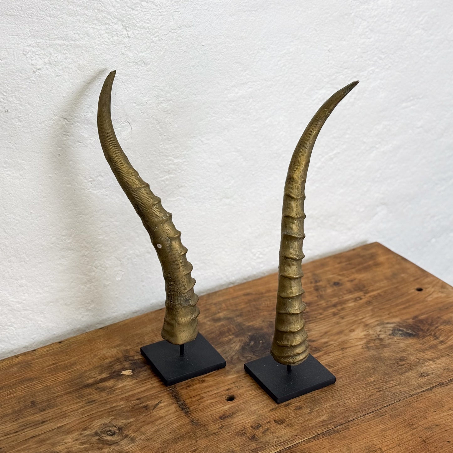 Brass Horn on Stand