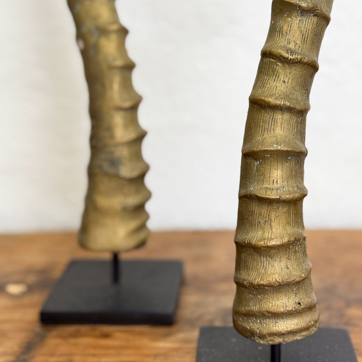 Brass Horn on Stand