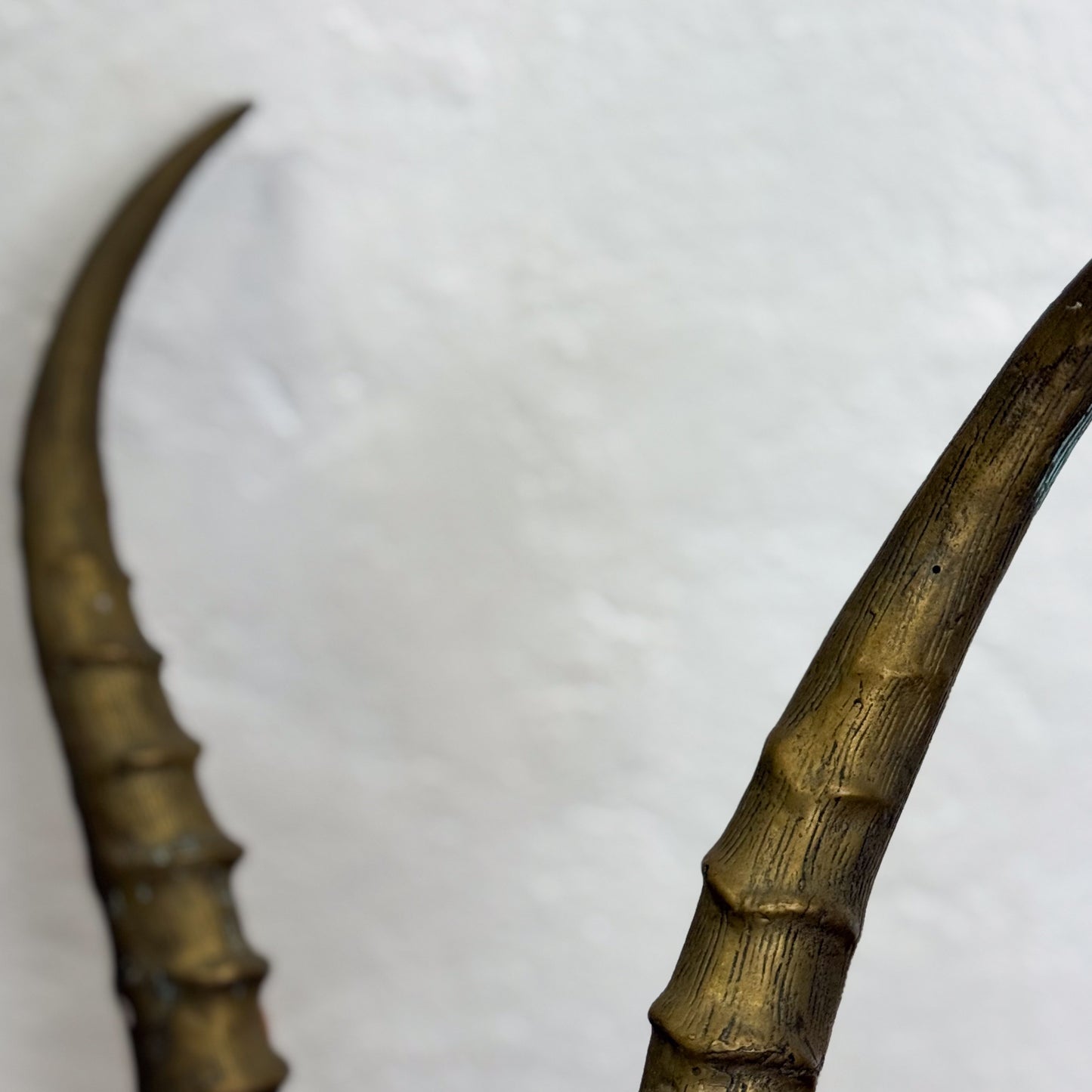 Brass Horn on Stand