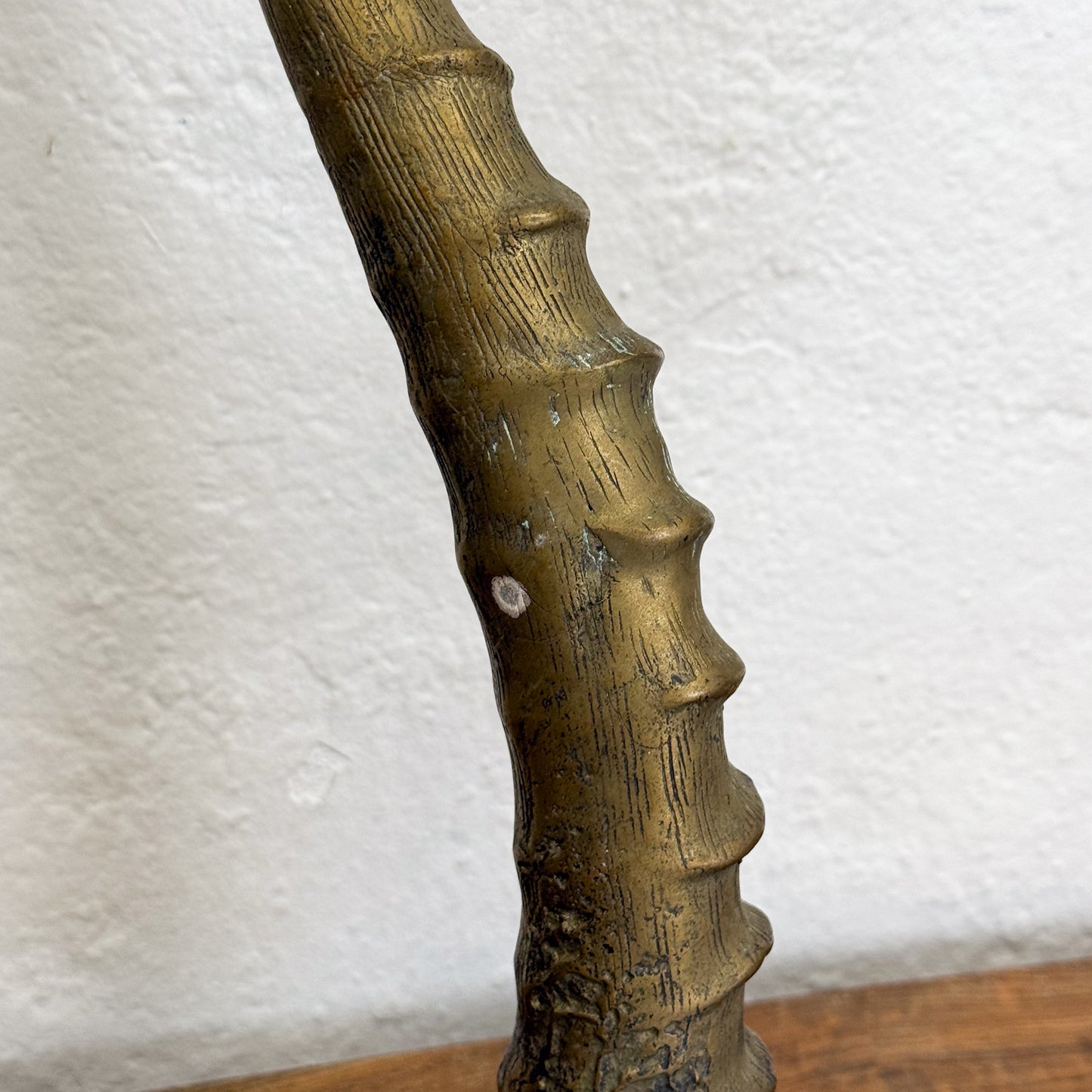 Brass Horn on Stand