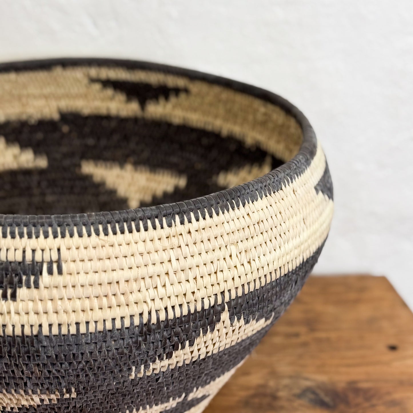 Large Patterned Lombok Basket