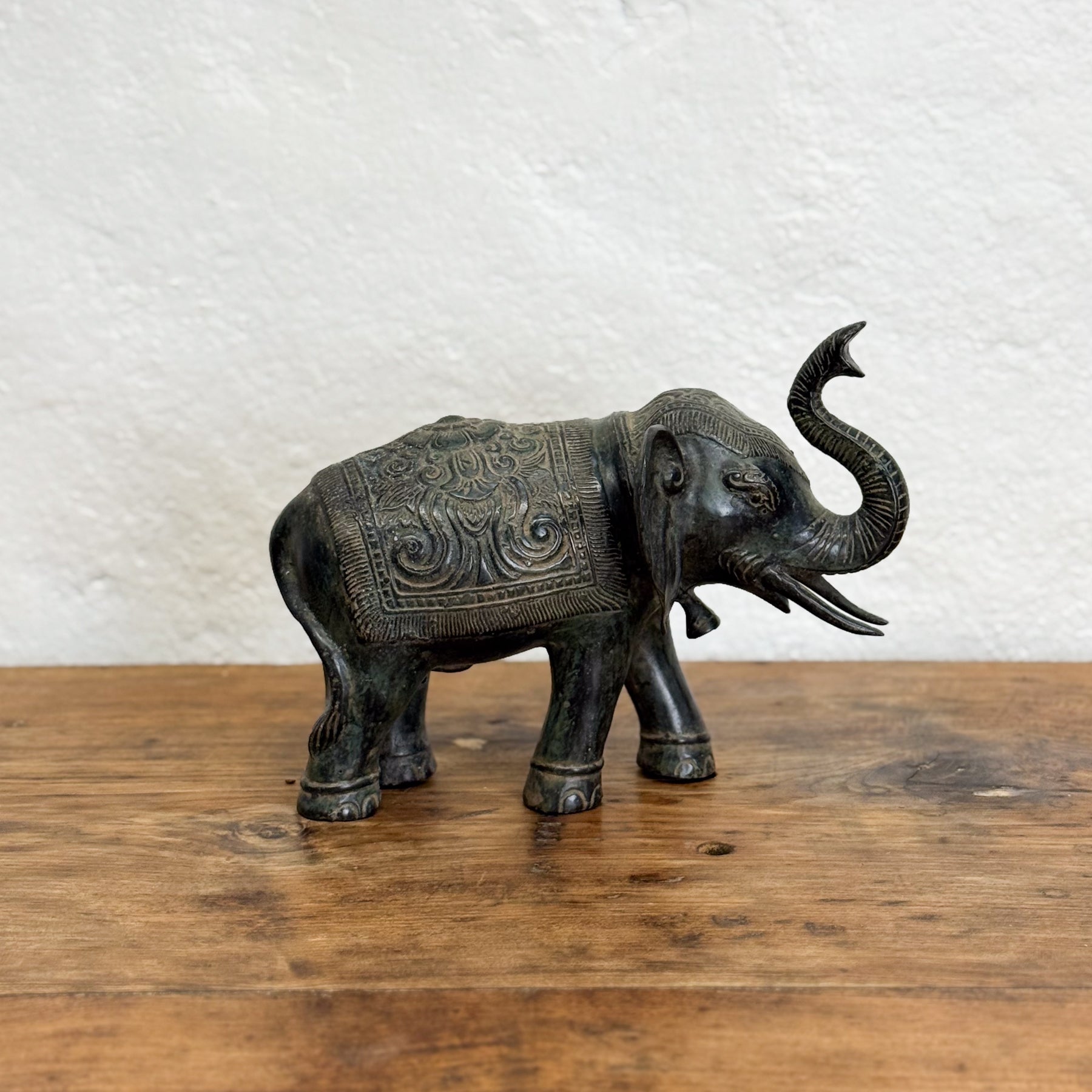 Patterned Bronze Elephant