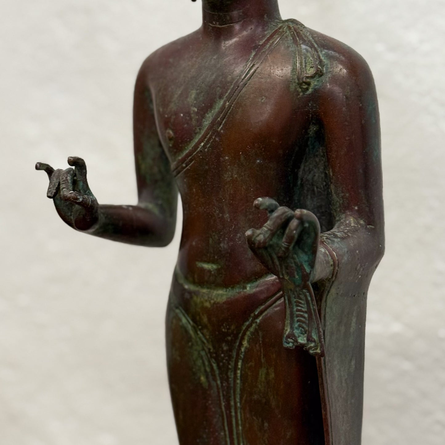 Standing Bronze Buddha