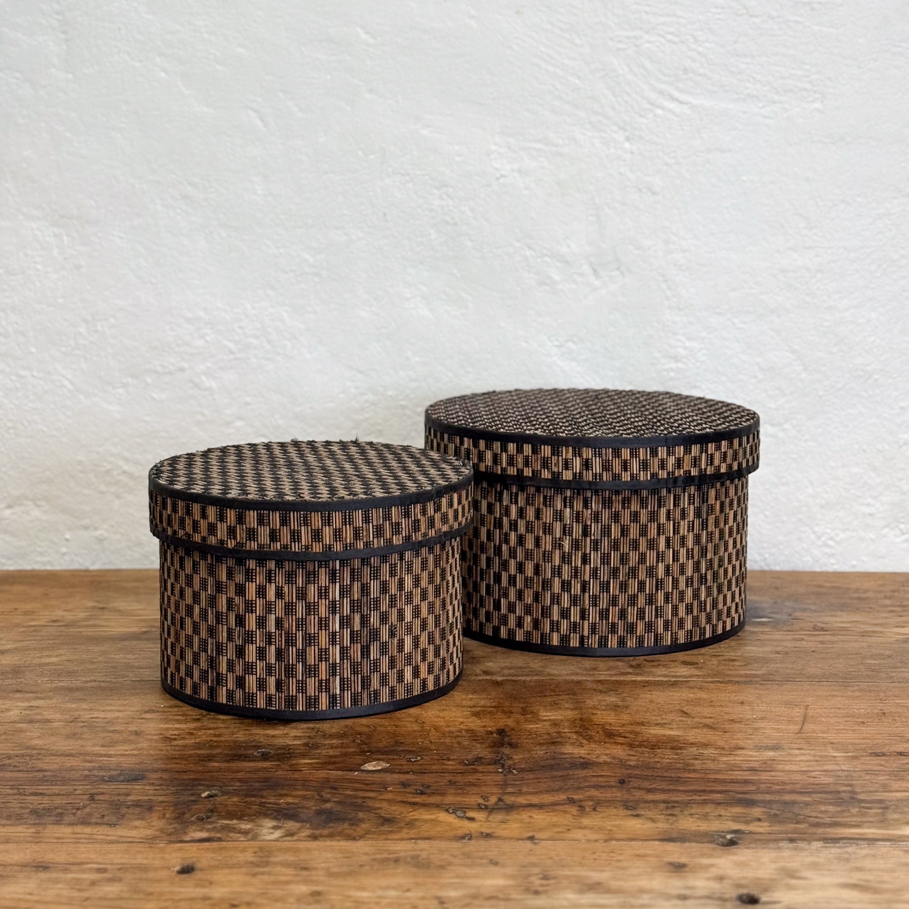 Chequered Bamboo Box