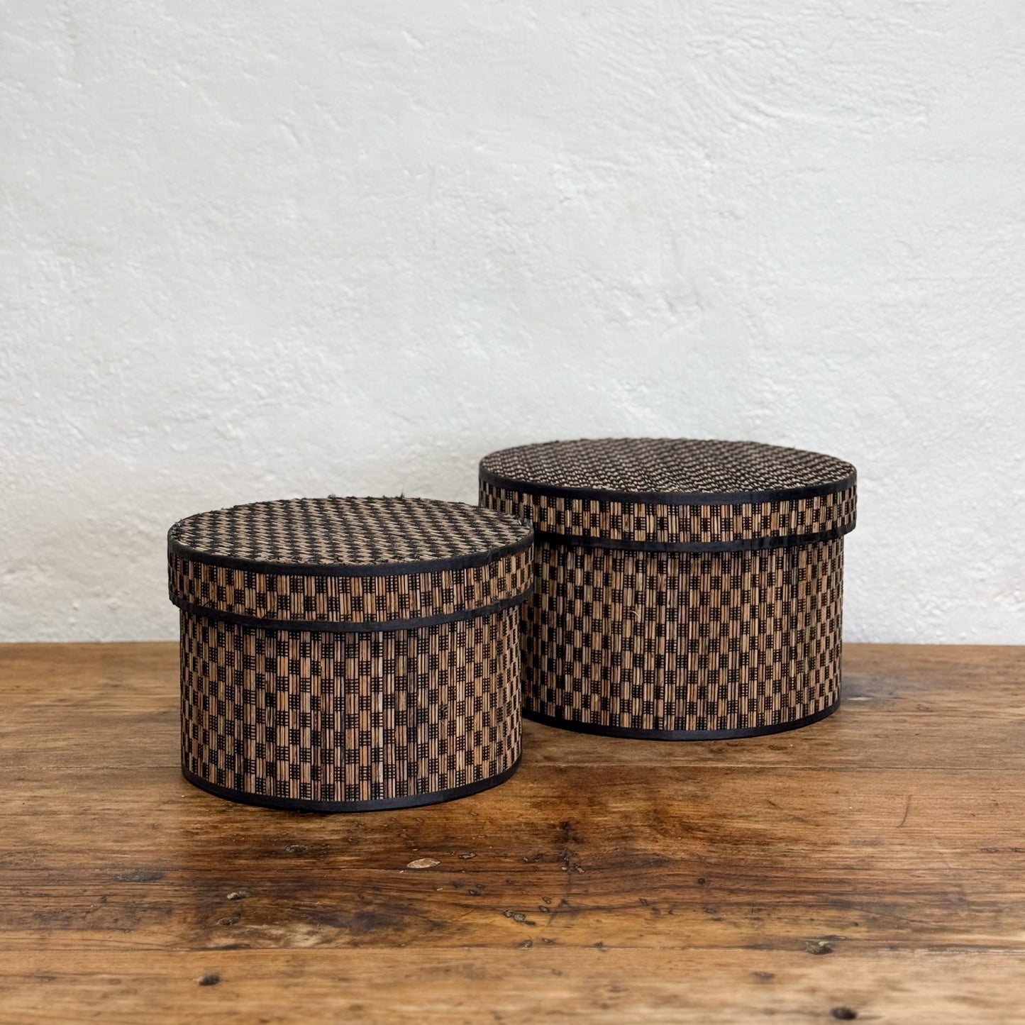 Chequered Bamboo Box