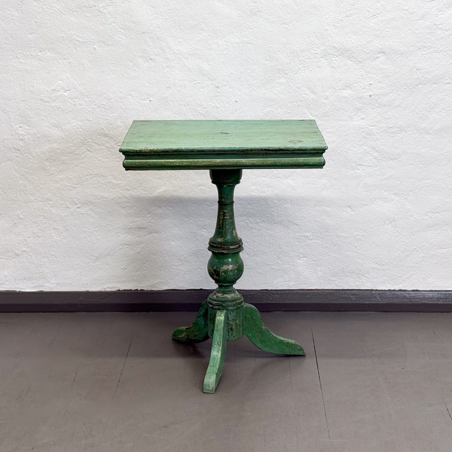 Square Painted Pedestal Table