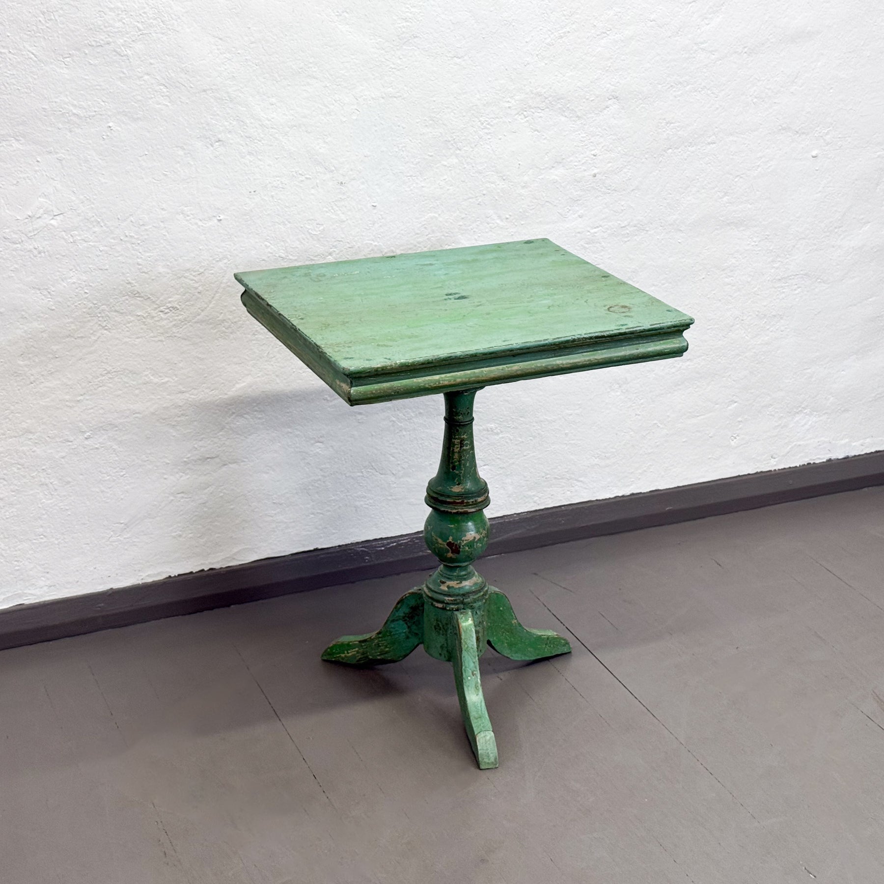 Square Painted Pedestal Table