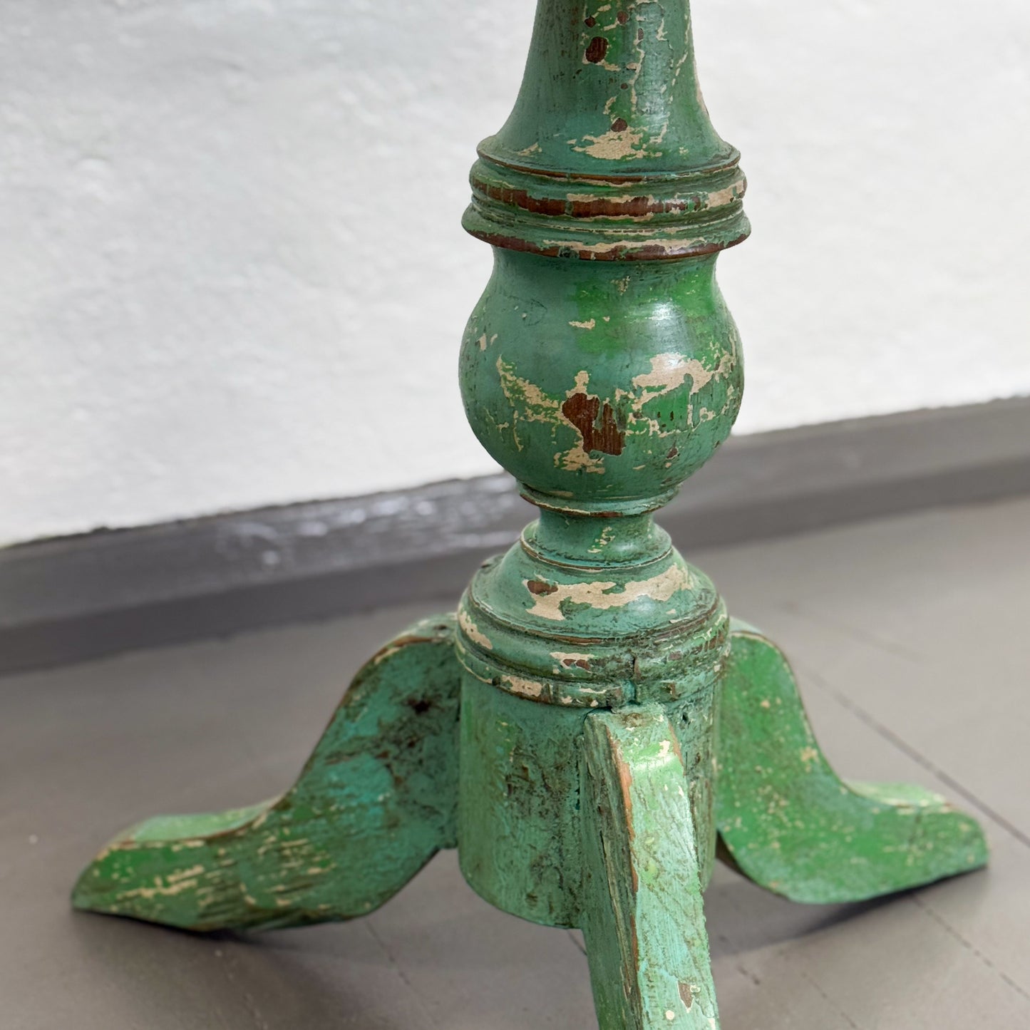 Square Painted Pedestal Table