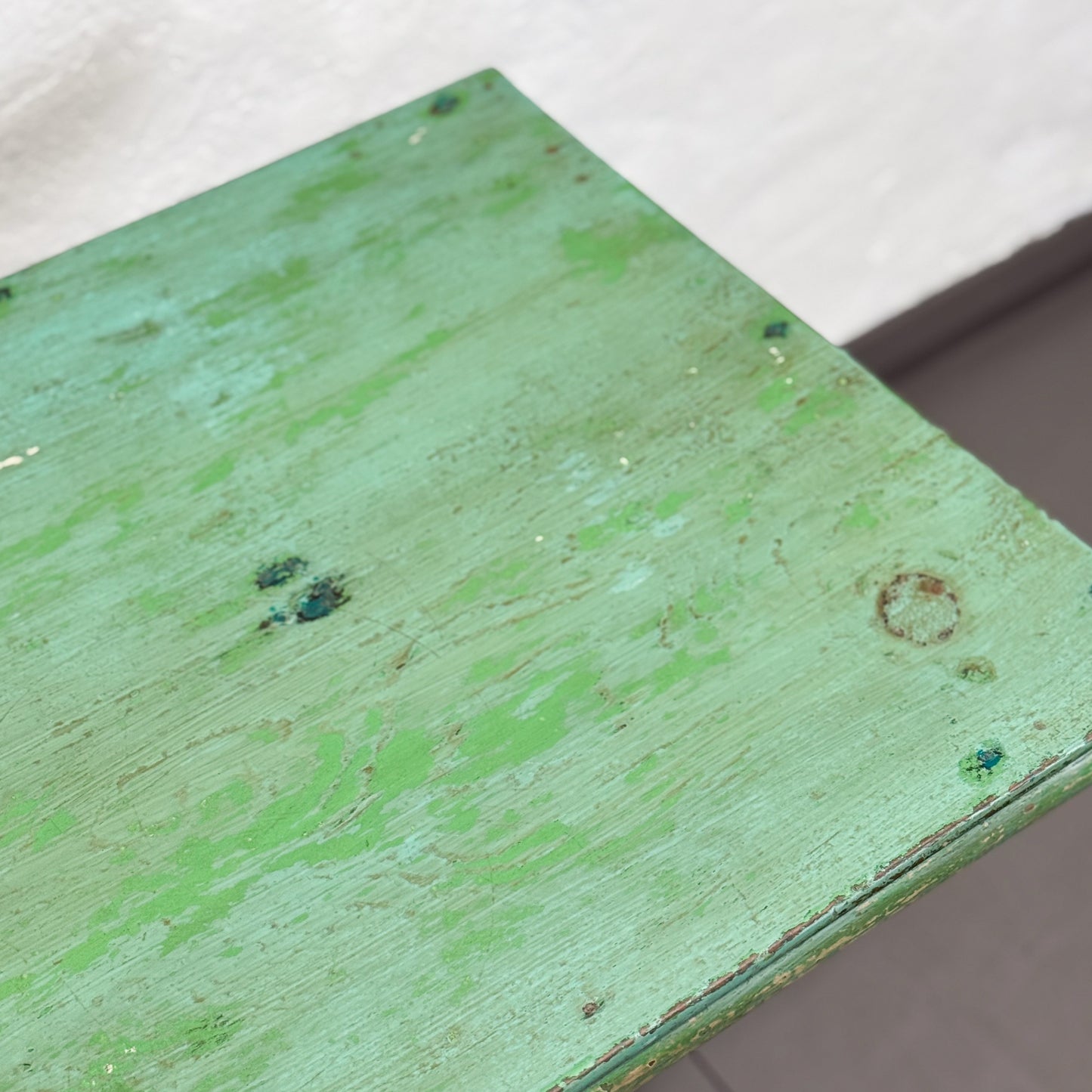 Square Painted Pedestal Table