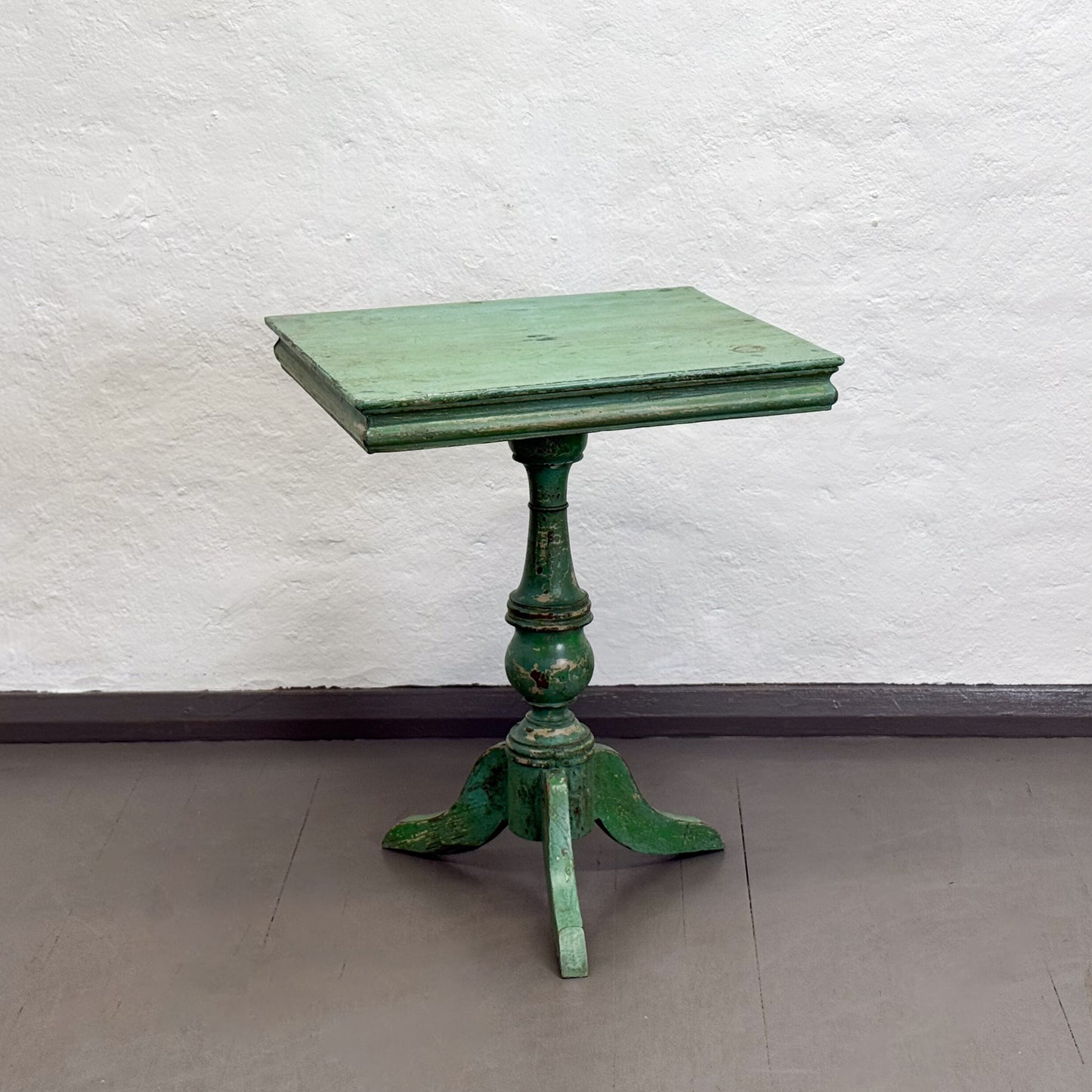 Square Painted Pedestal Table