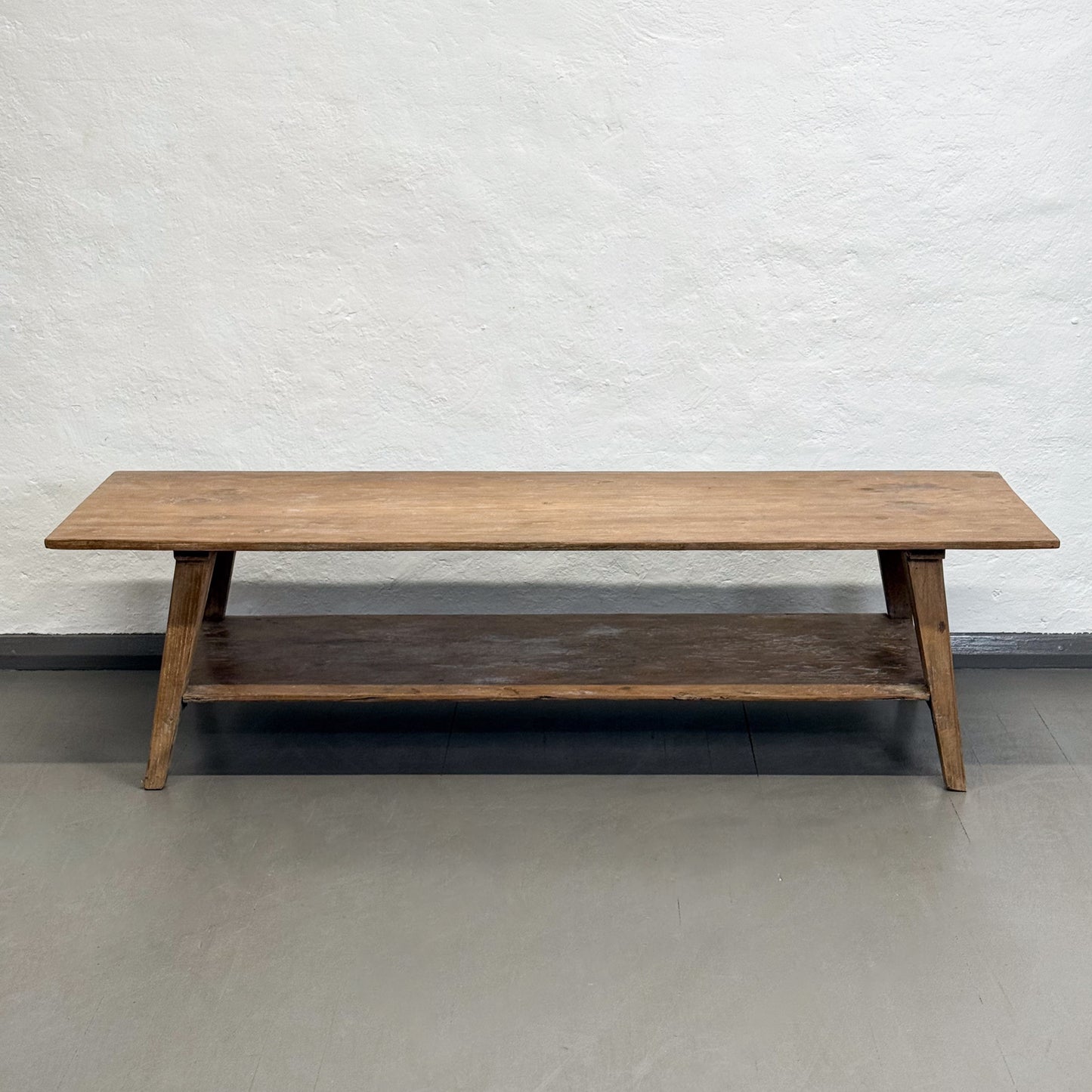 Rustic Coffee Table with Shelf