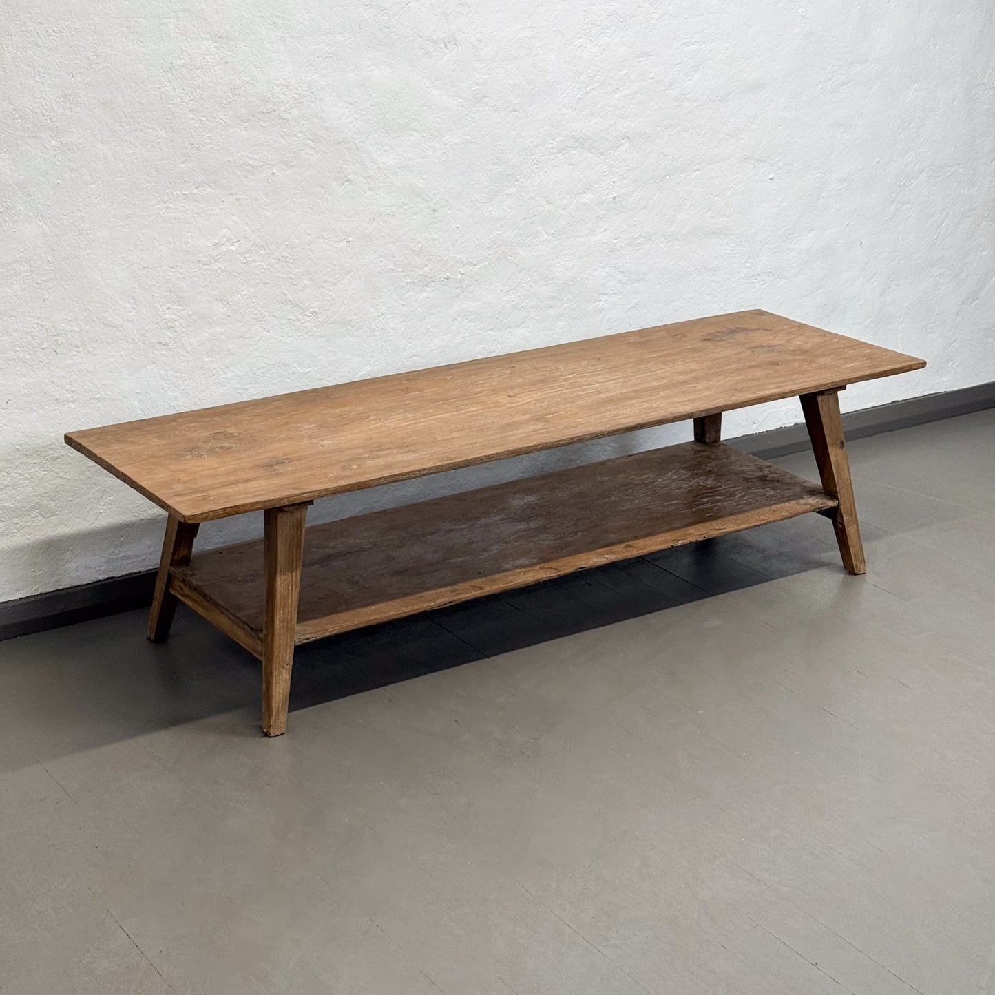 Rustic Coffee Table with Shelf