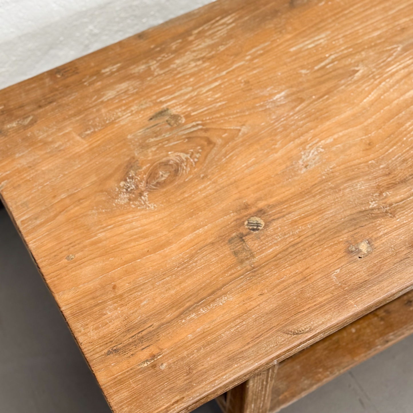 Rustic Coffee Table with Shelf