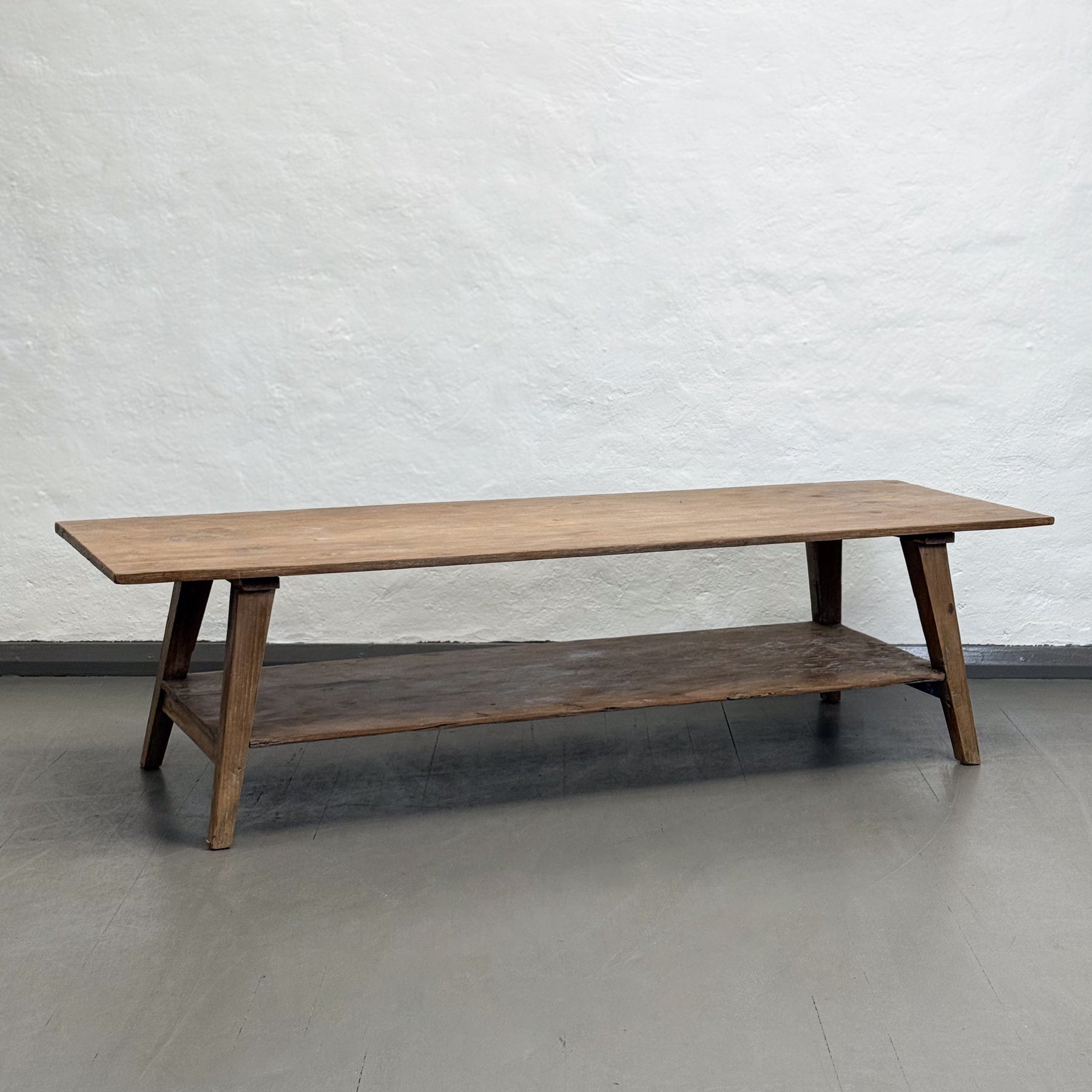 Rustic Coffee Table with Shelf