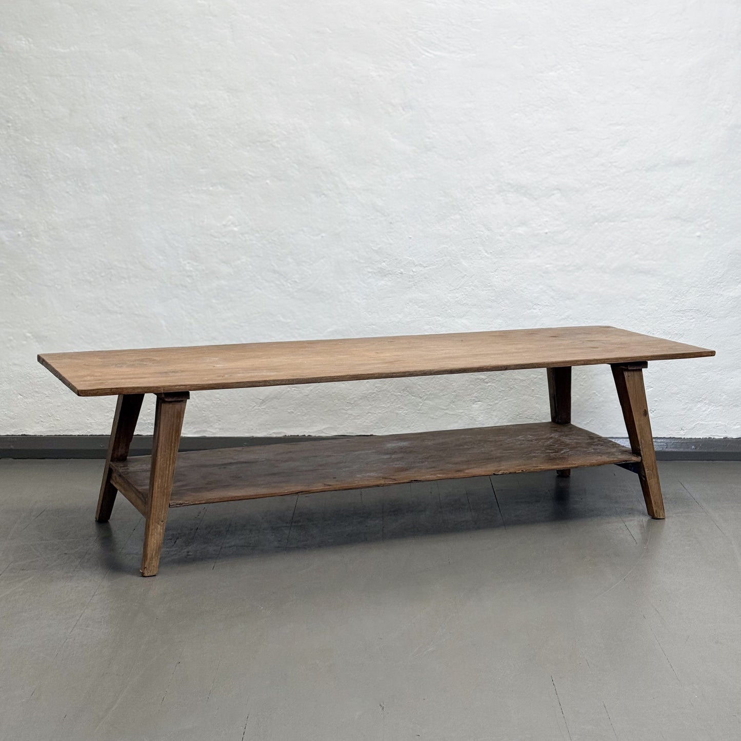 Rustic Coffee Table with Shelf
