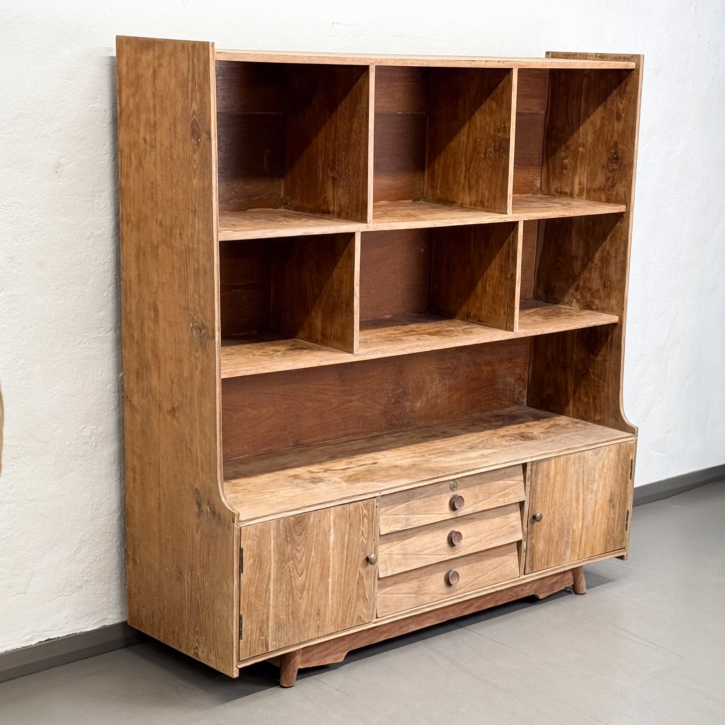 Teak Display Cabinet