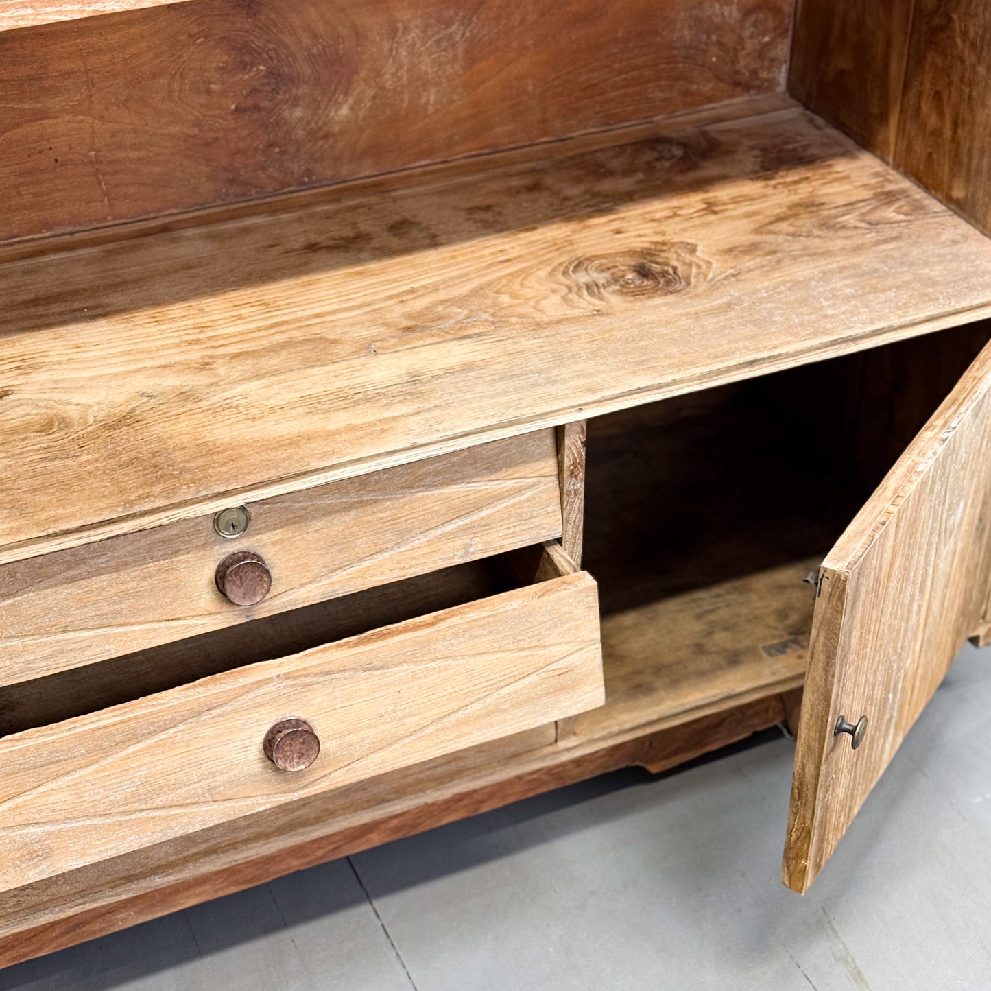 Teak Display Cabinet