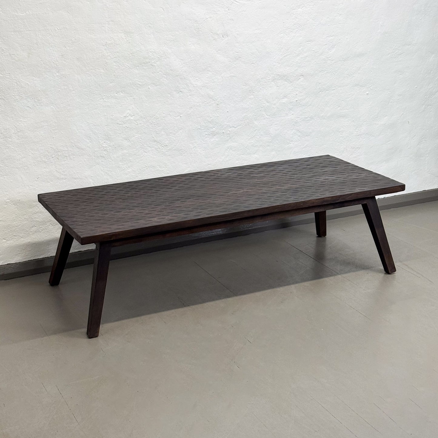 Dimple Top Teak Coffee Table