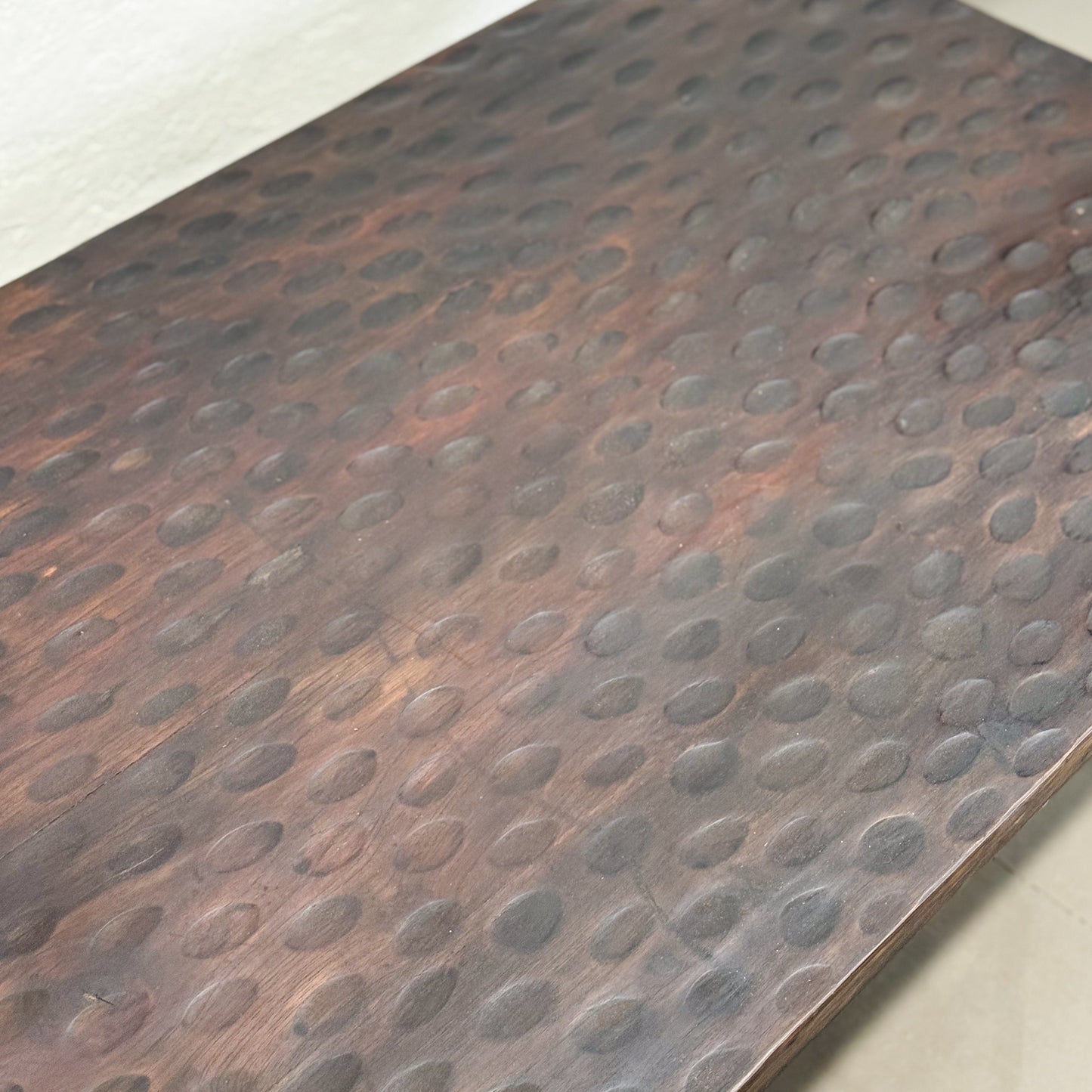 Dimple Top Teak Coffee Table