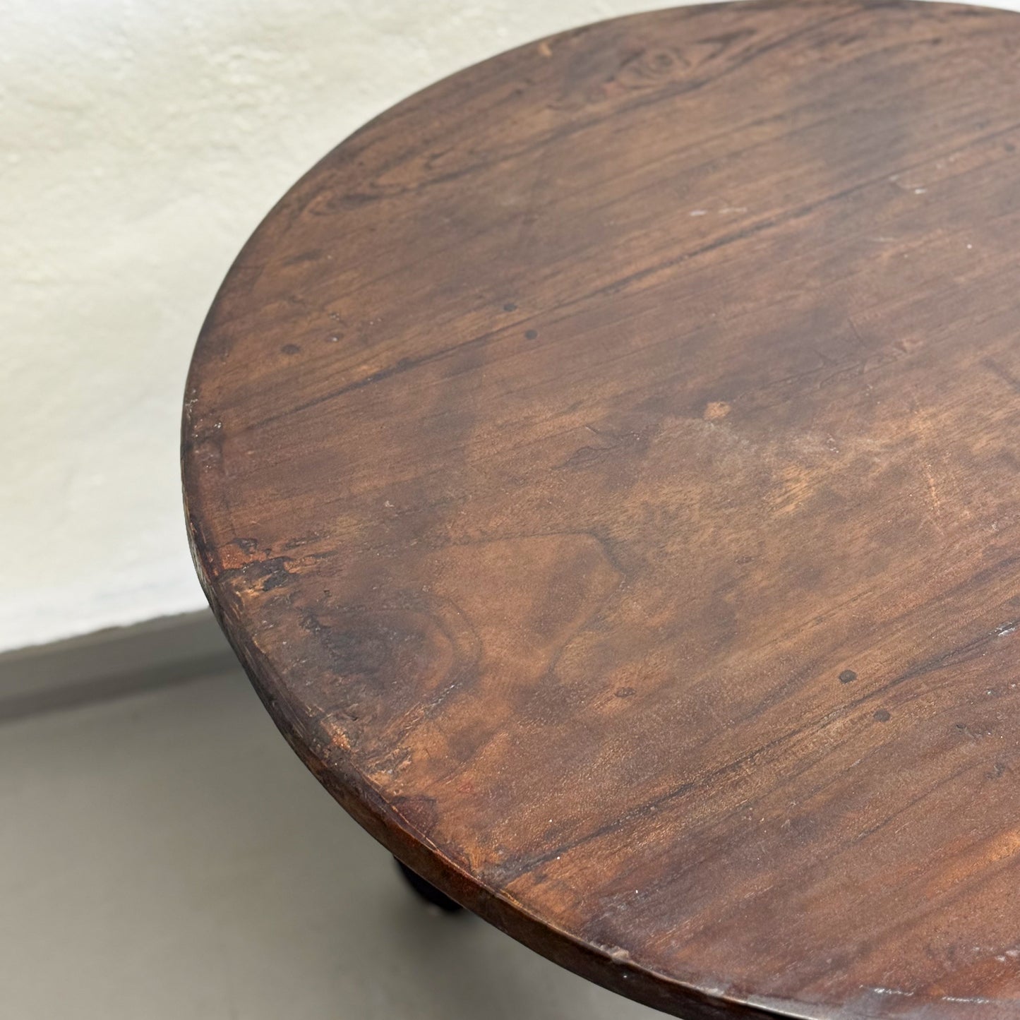 Round Vintage Pedestal Table