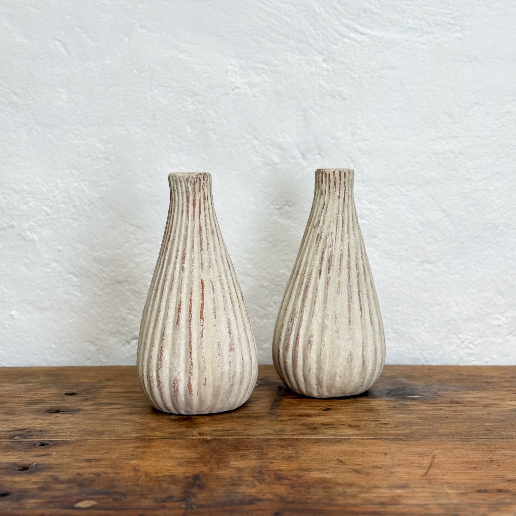Ribbed Bulb Vase