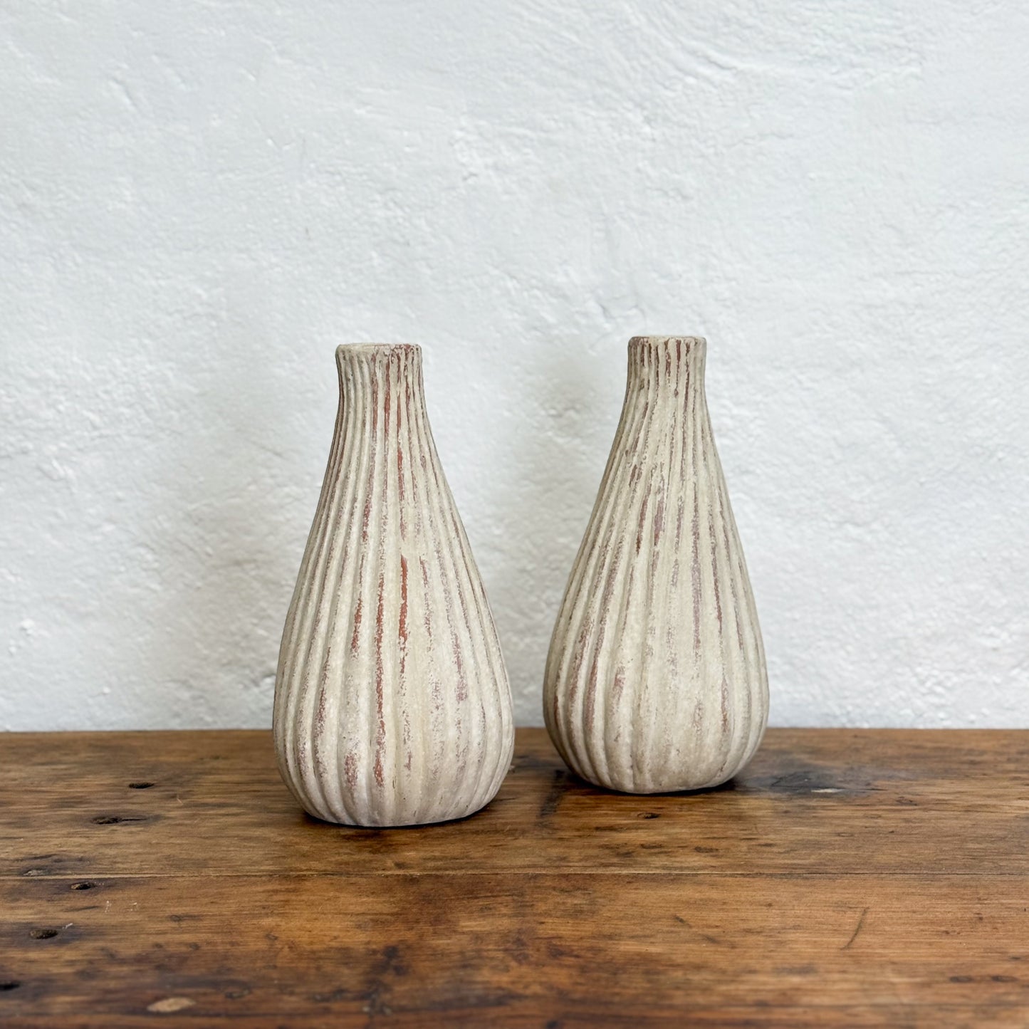 Ribbed Bulb Vase