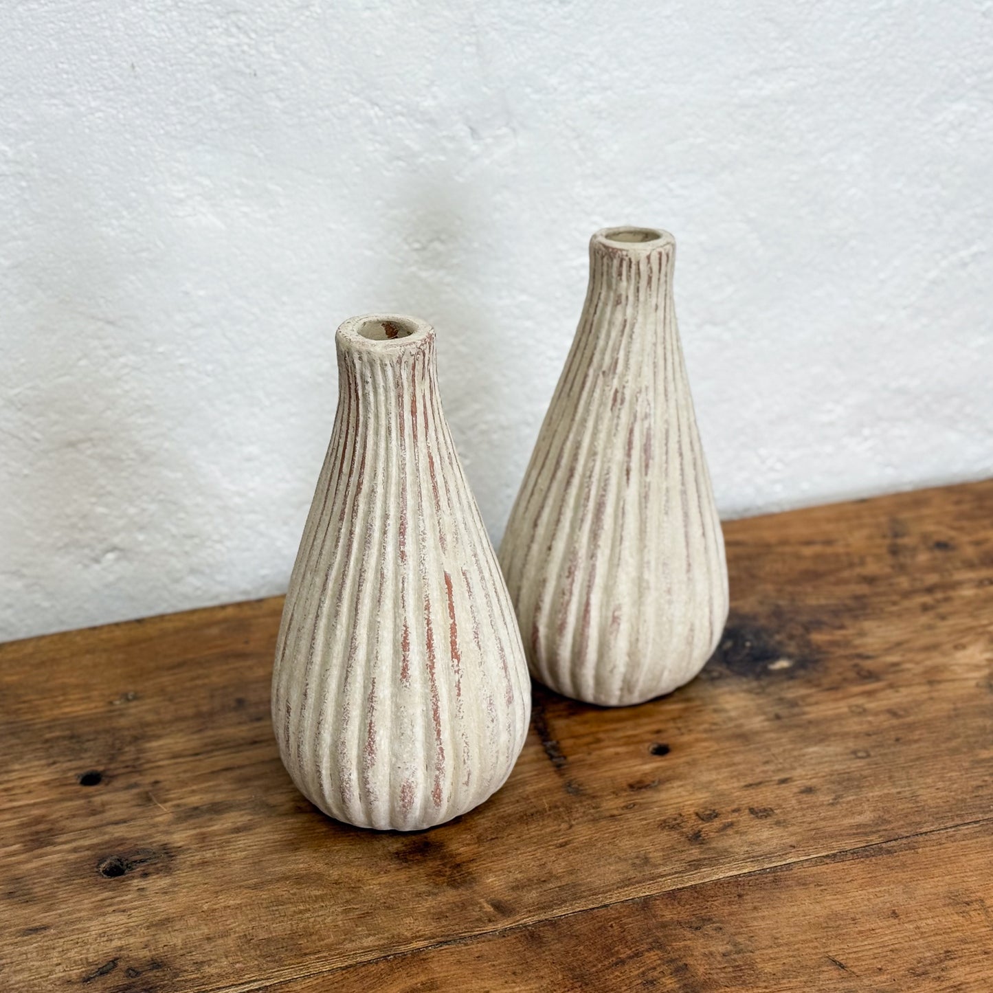 Ribbed Bulb Vase