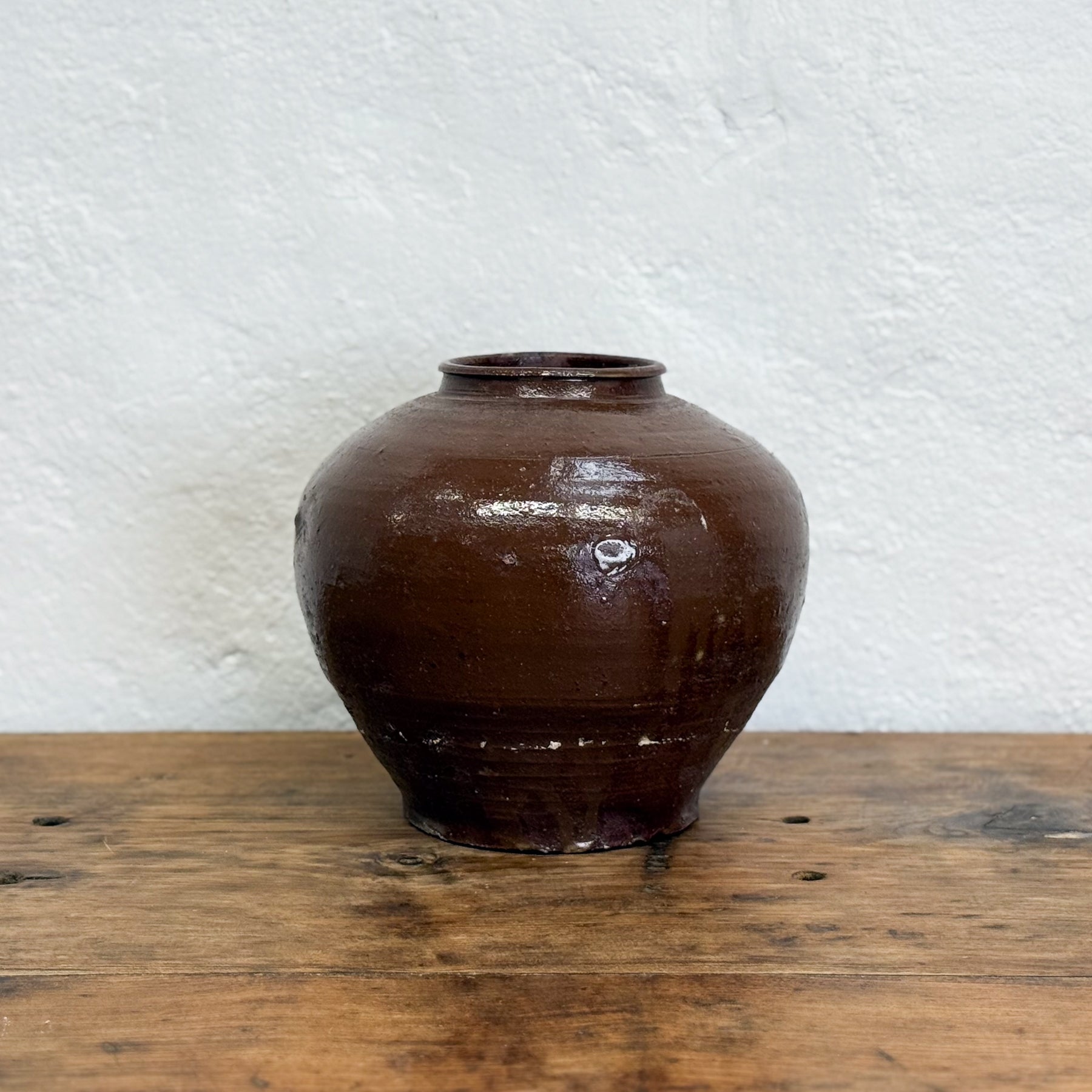 Glazed Brown Pot