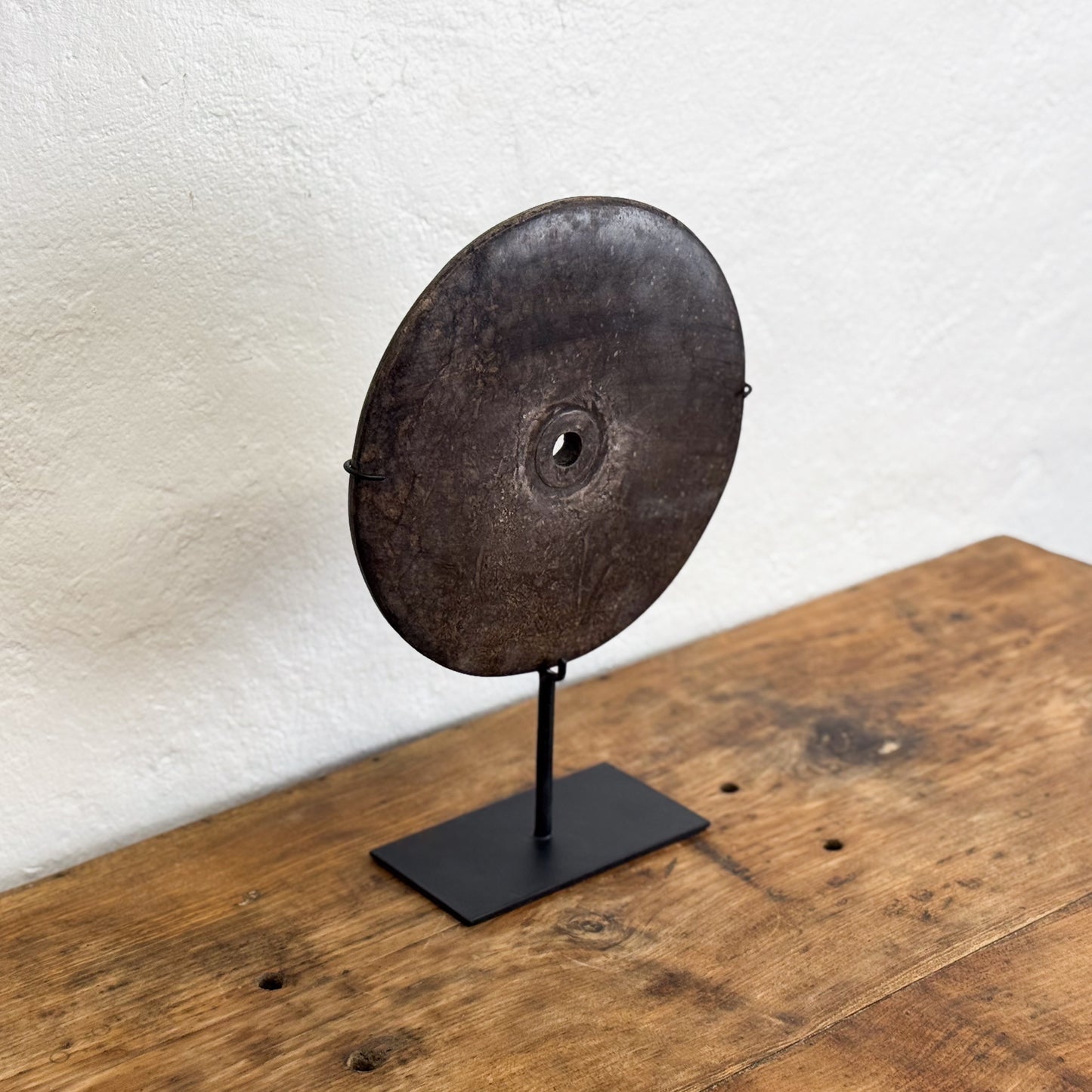 Stone Disc on Stand