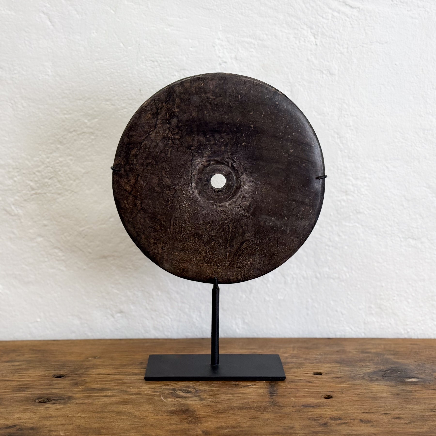 Stone Disc on Stand