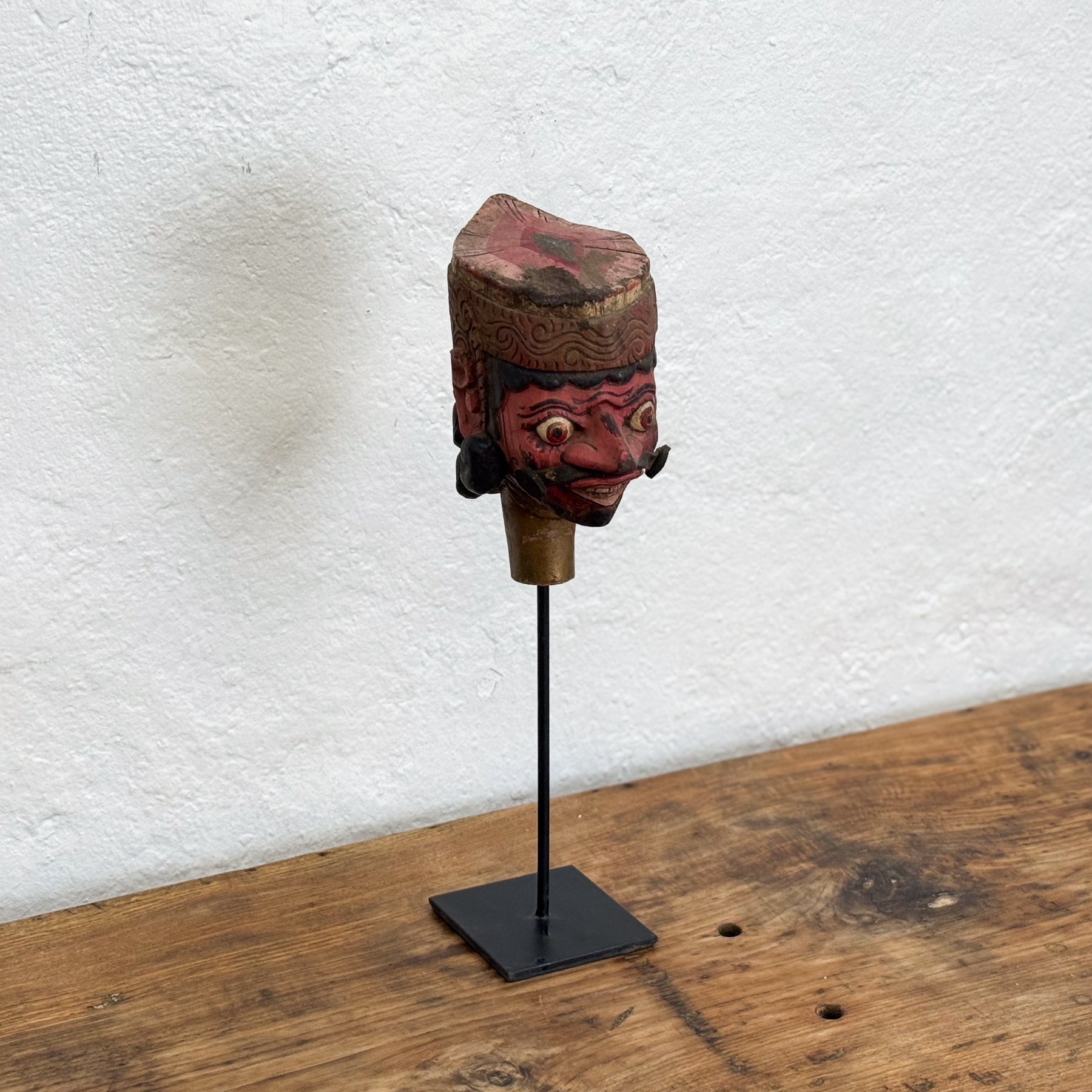 Balinese Puppet Head on Stand I