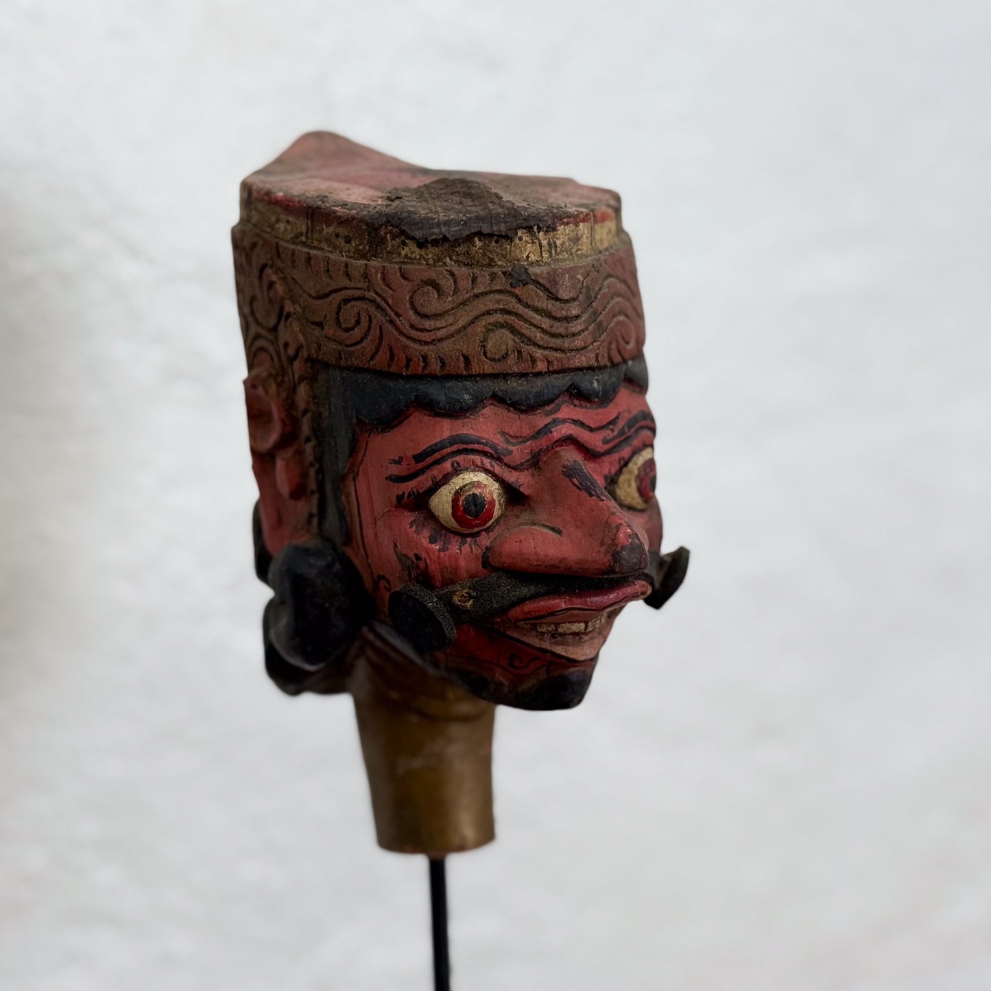 Balinese Puppet Head on Stand I