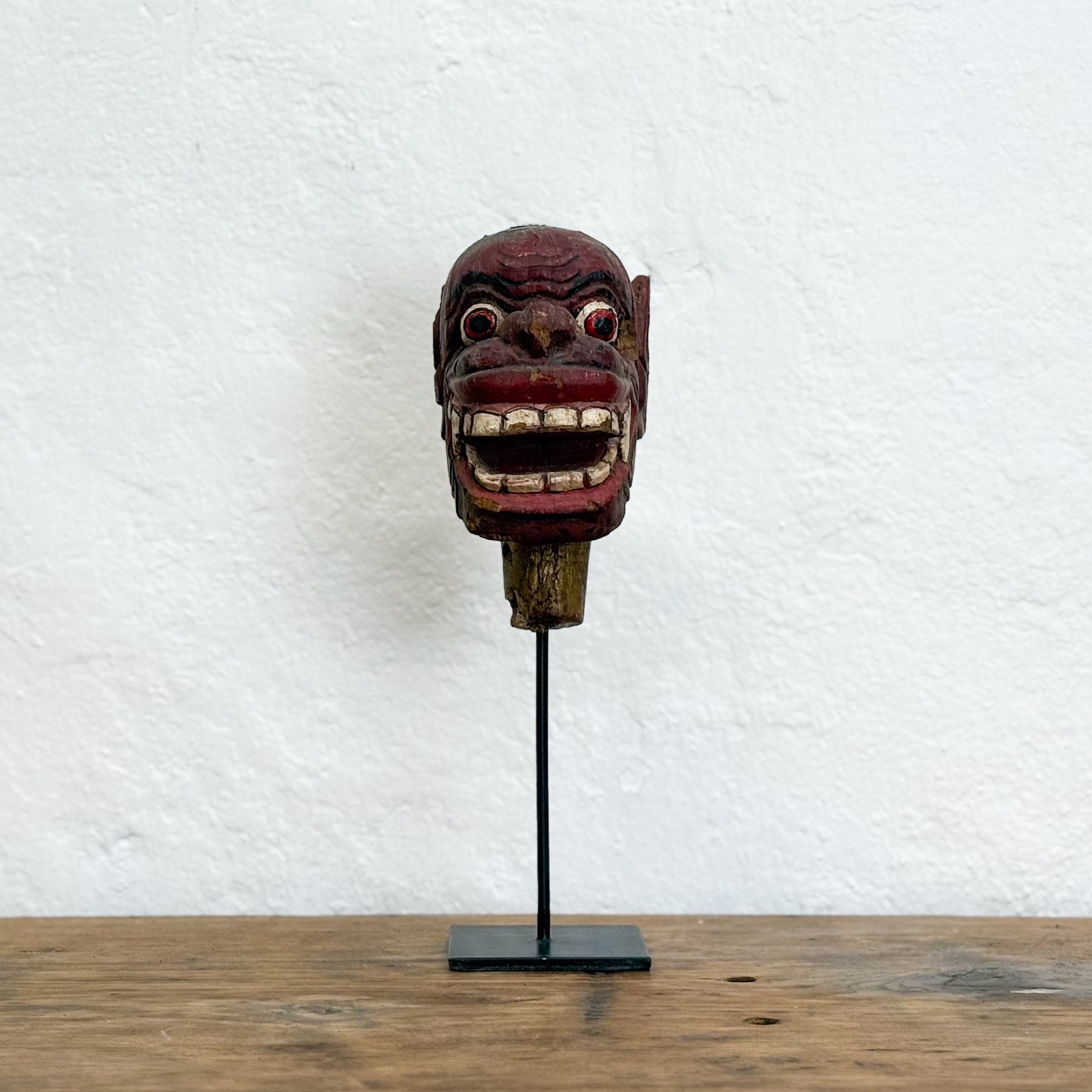 Balinese Puppet Head on Stand II
