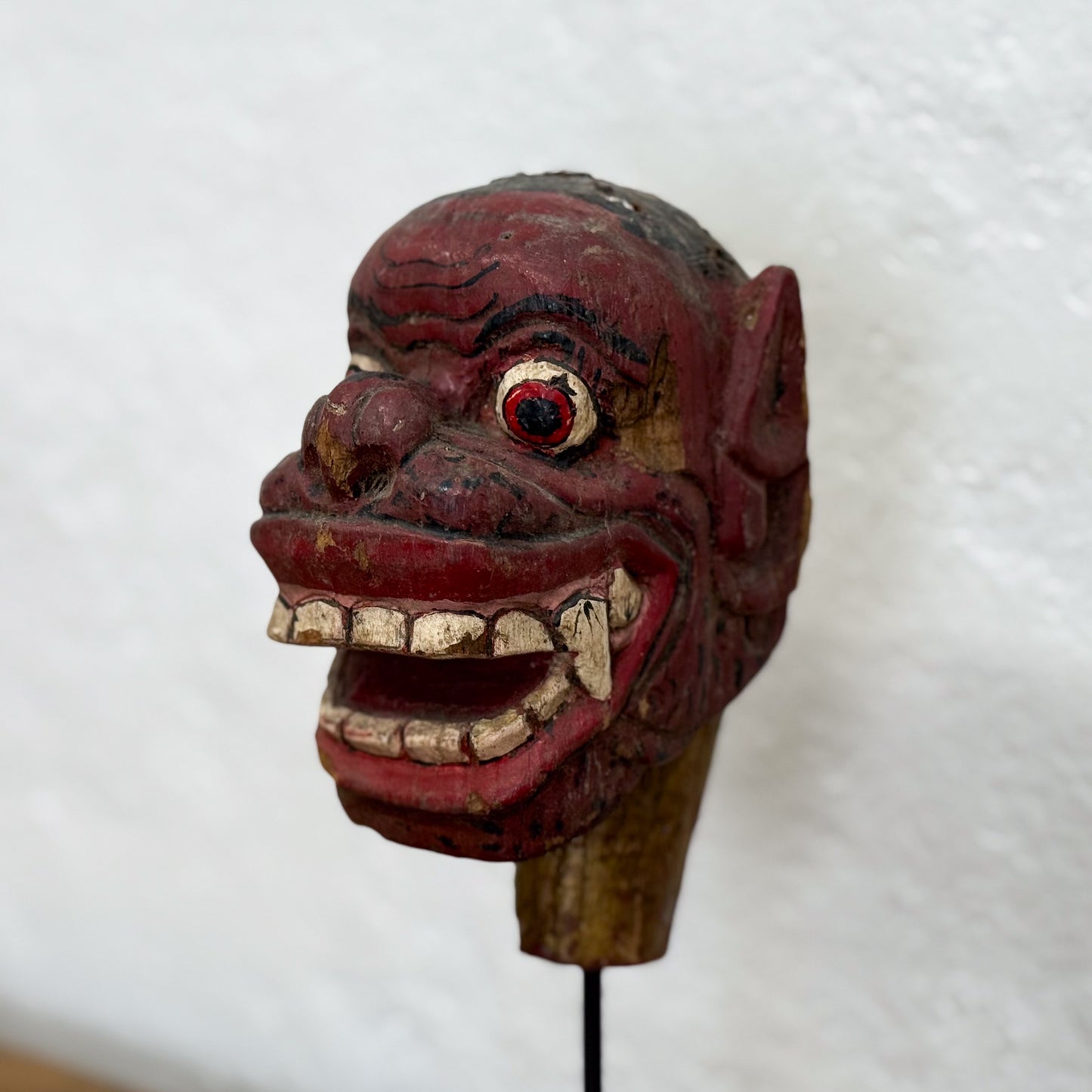 Balinese Puppet Head on Stand II