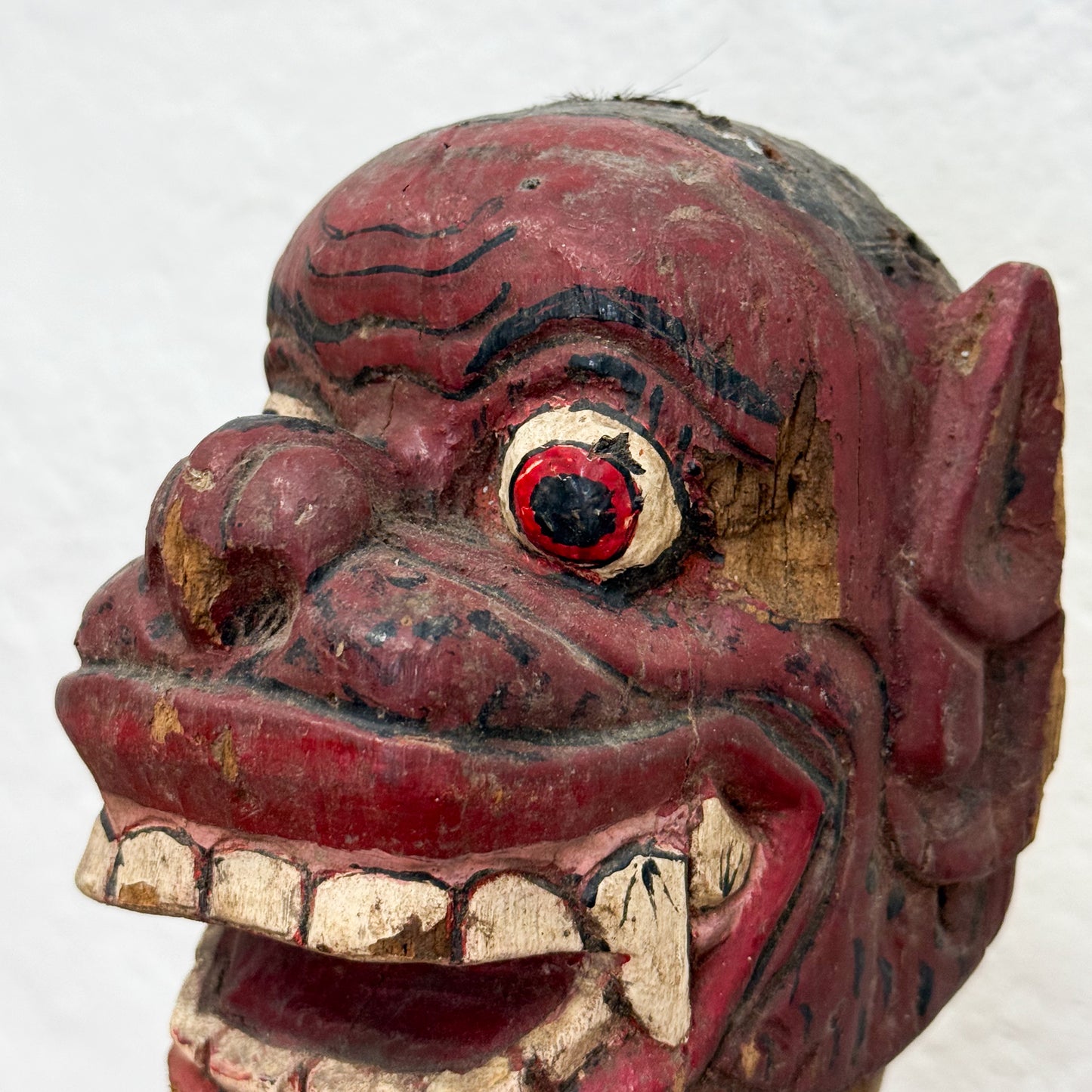 Balinese Puppet Head on Stand II