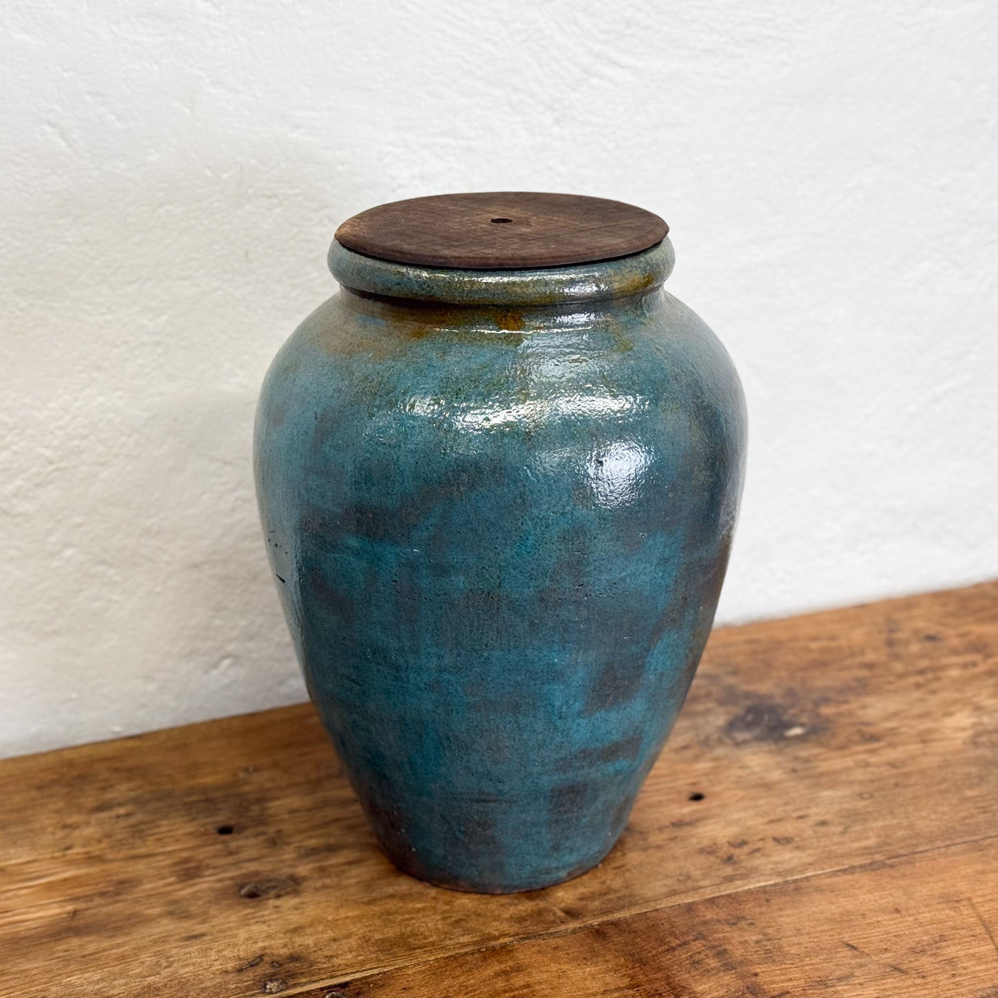 Mottled Glaze Pot