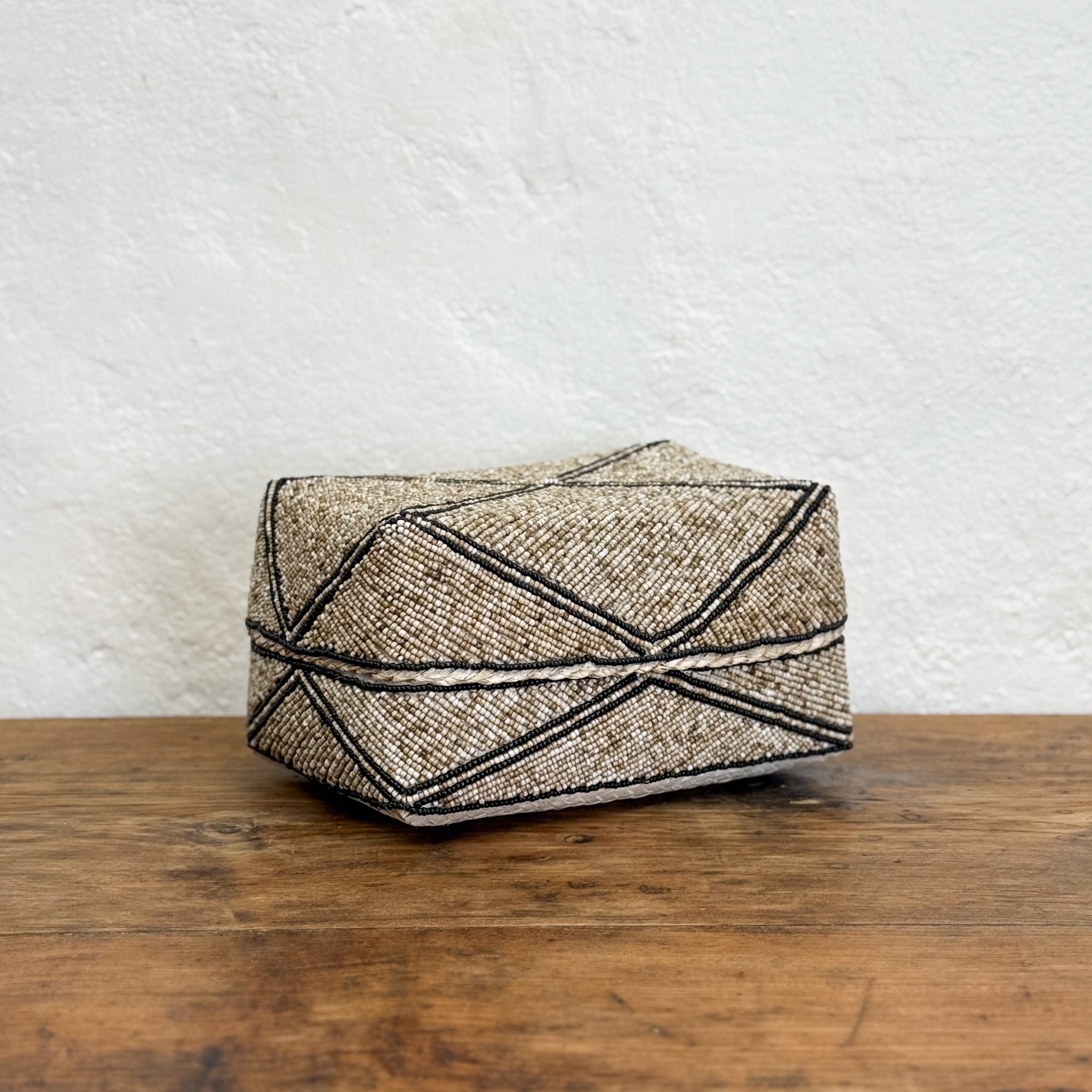 Beaded Cross Box