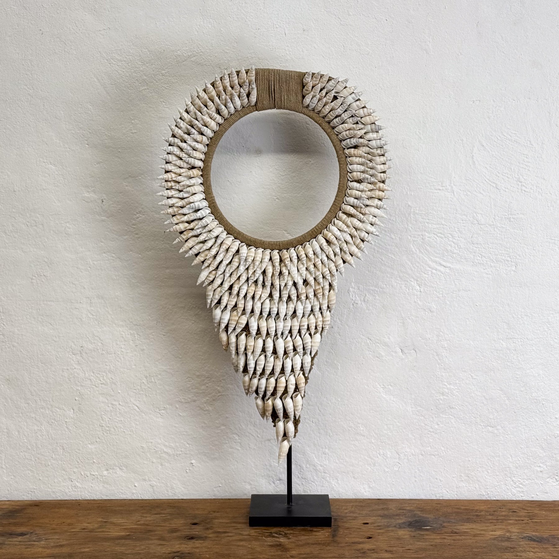 Large Snail Shell Necklace on Stand
