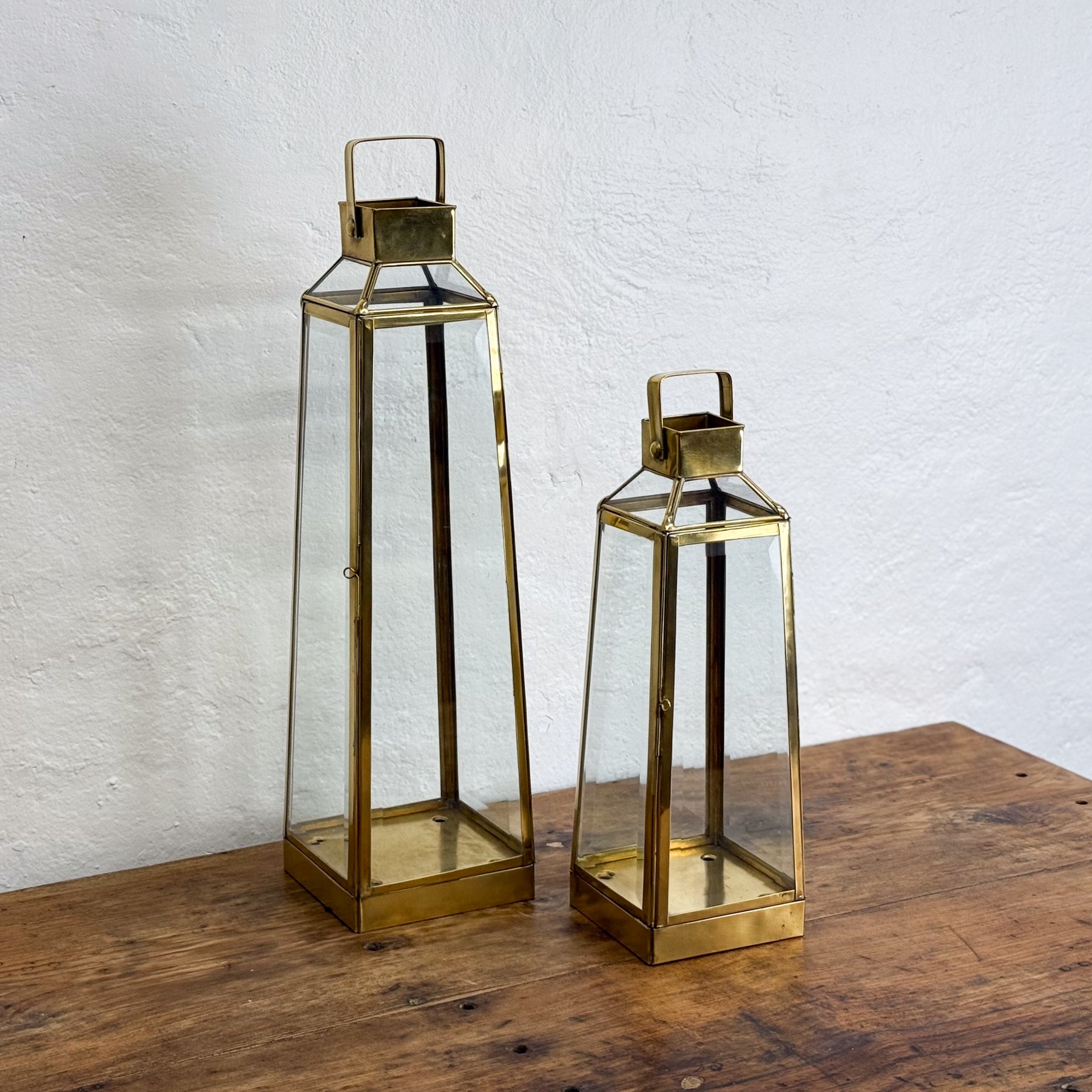 Gold Tapered Lantern