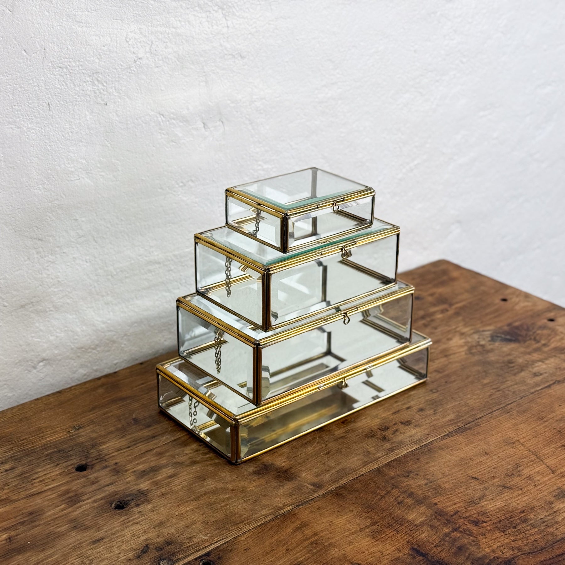 Gold Glass Display Box