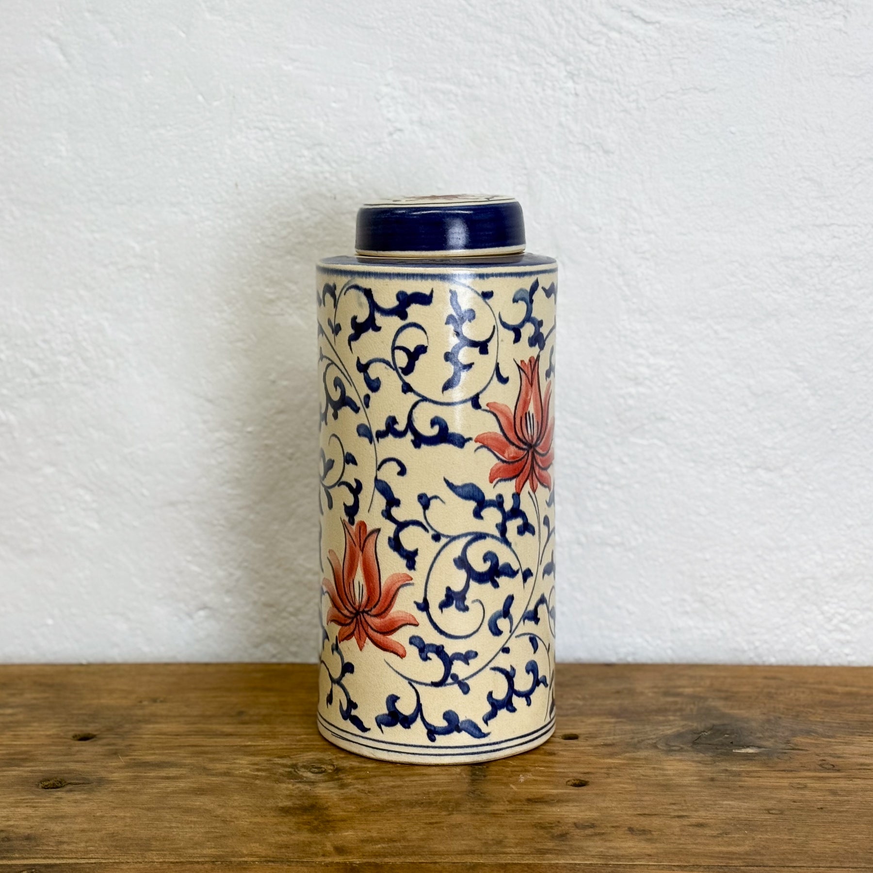 Lotus Cylindrical Jar
