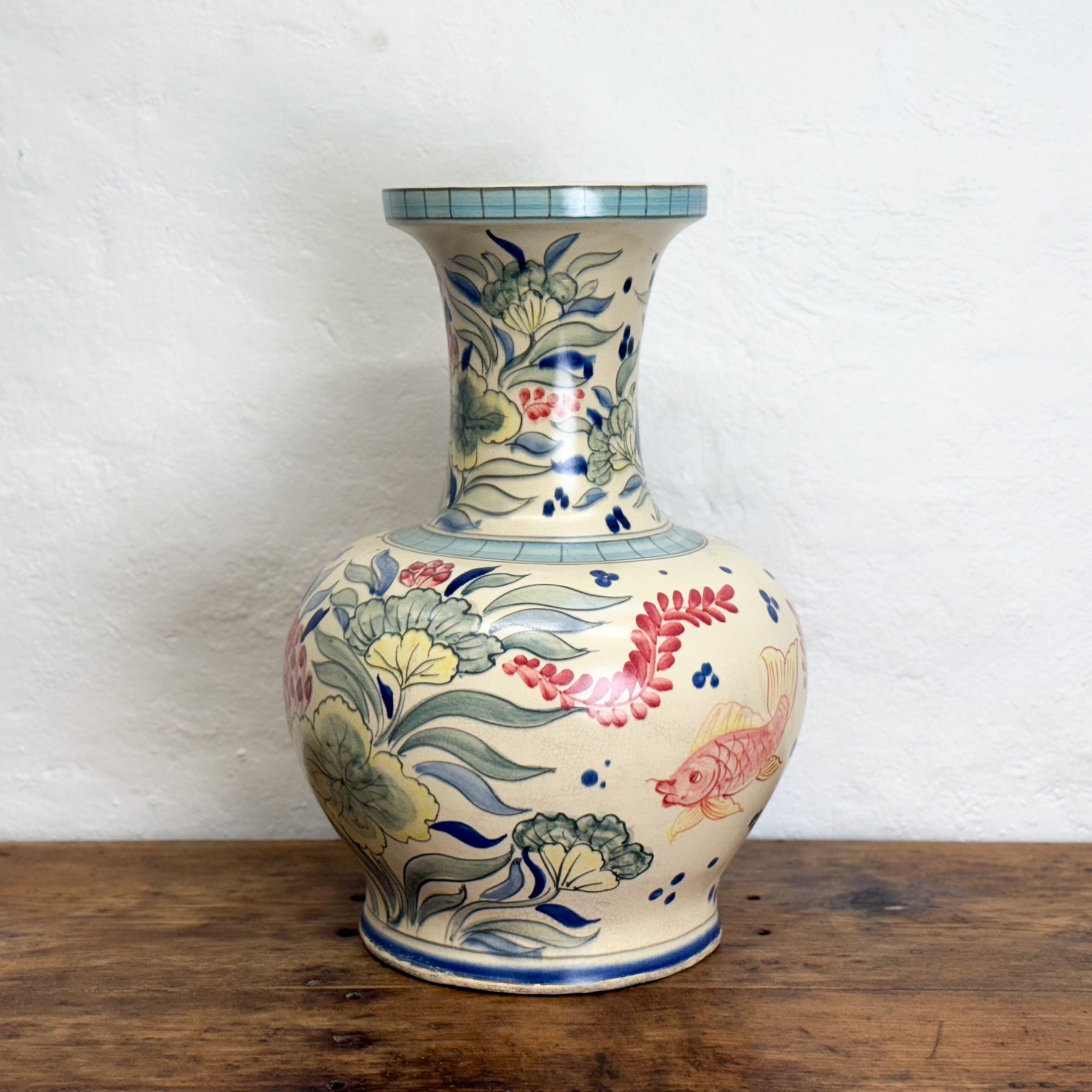 Painted Floral Vase