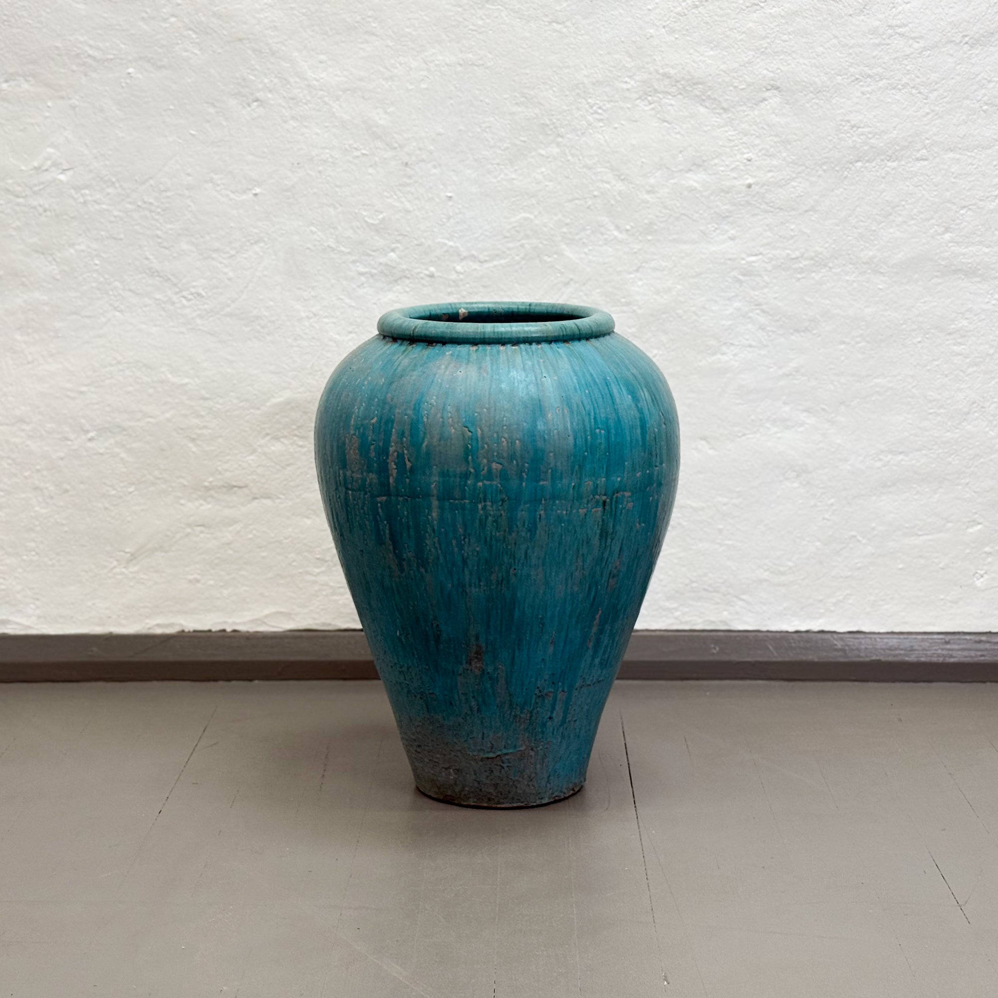Extra Large Simple Turquoise Pot