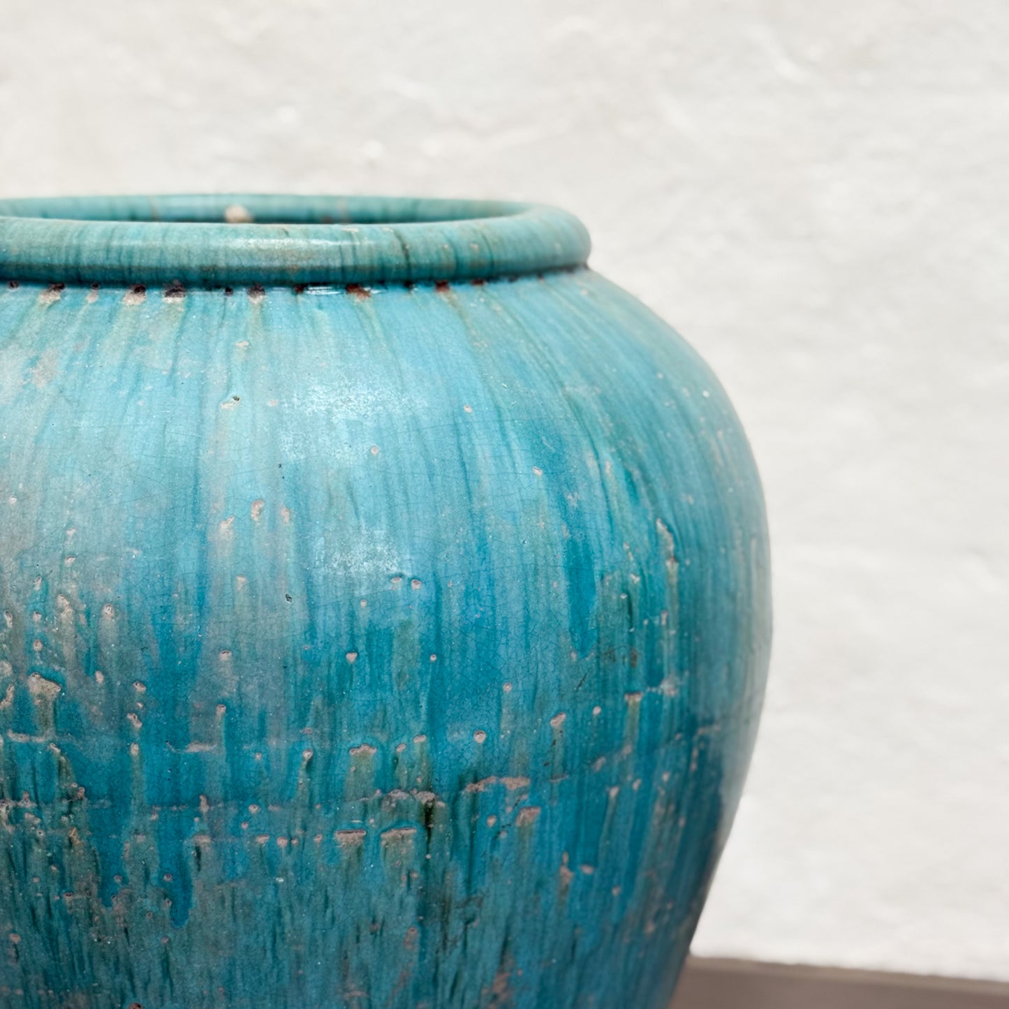 Extra Large Simple Turquoise Pot