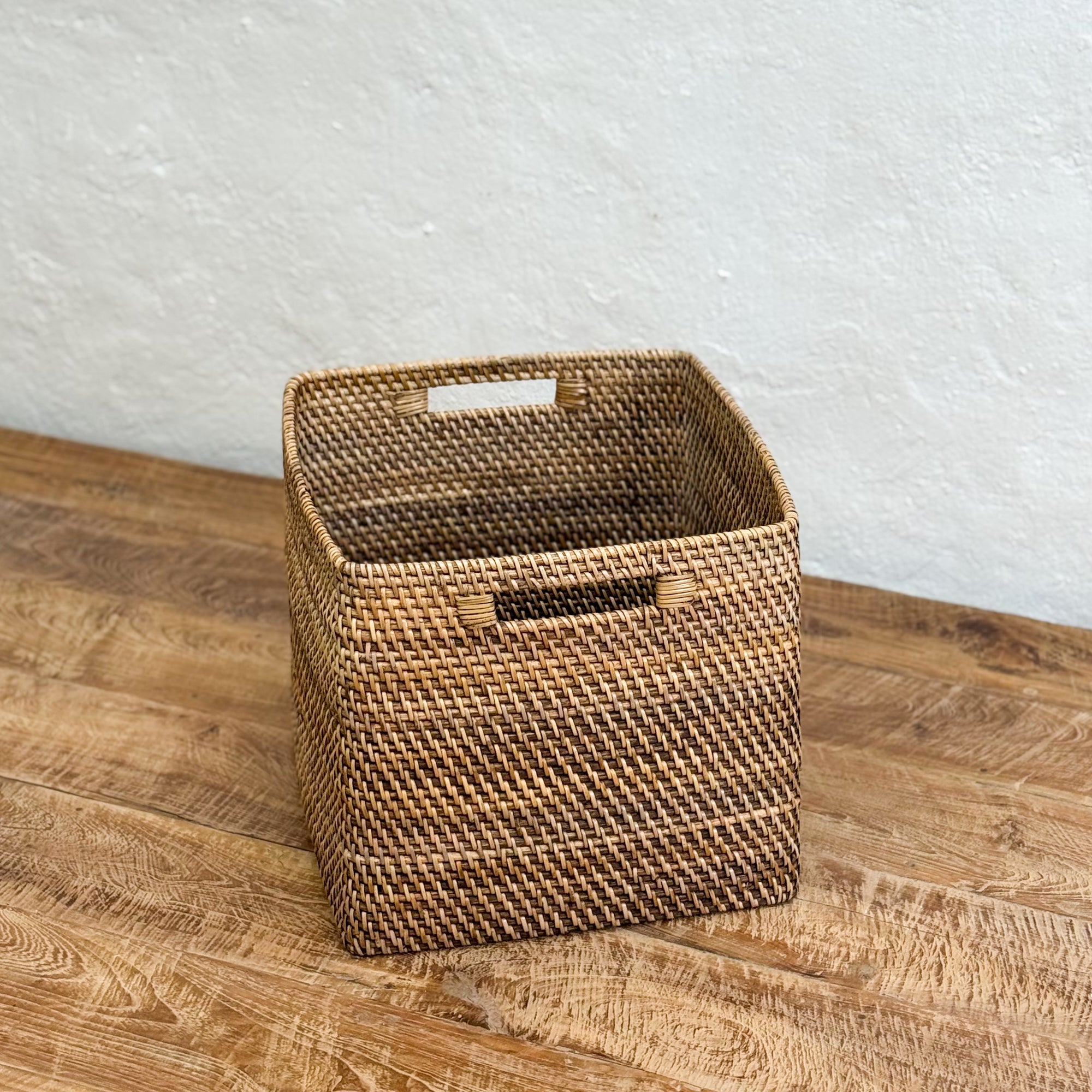 Deep Square Rattan Basket