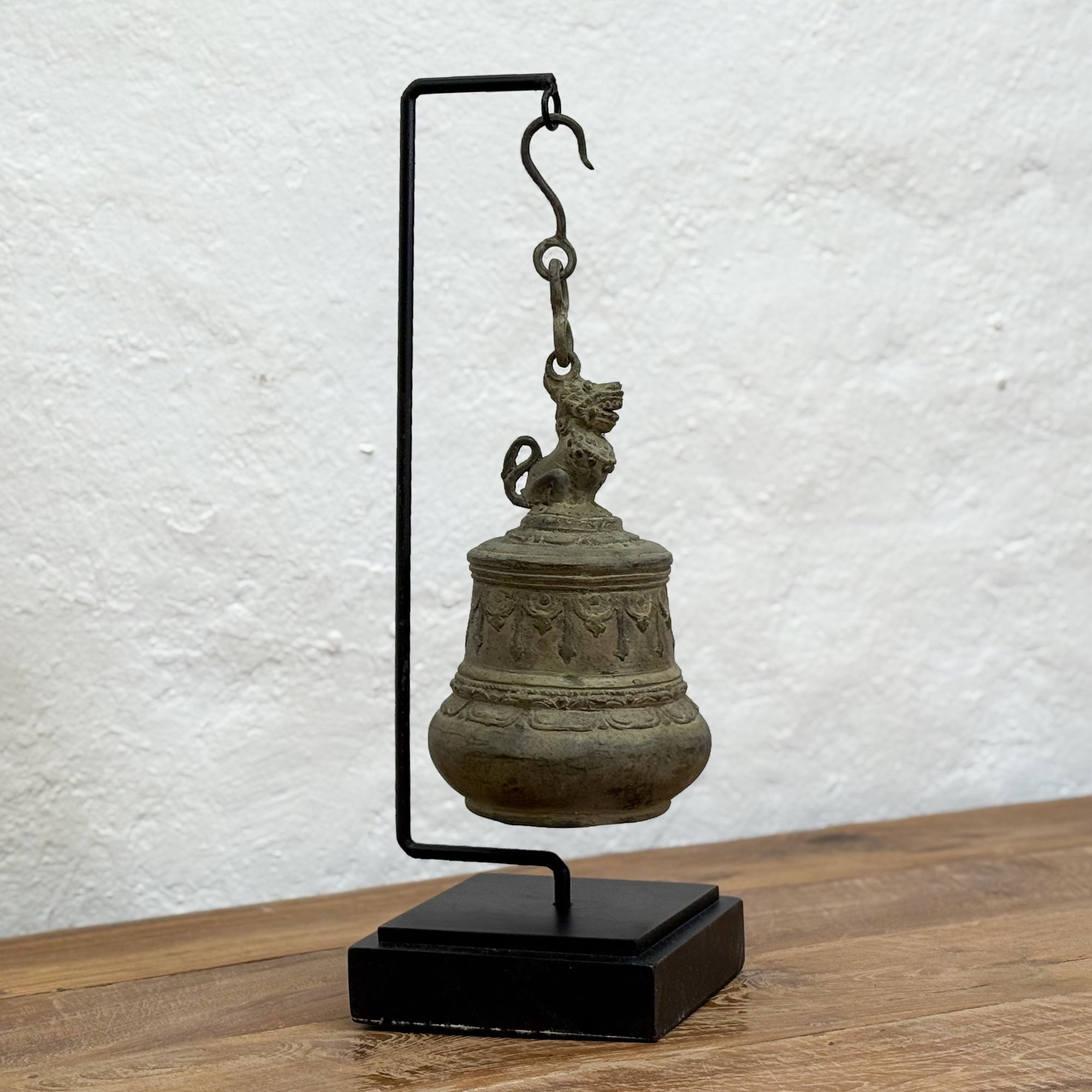 Bronze Bell on Stand