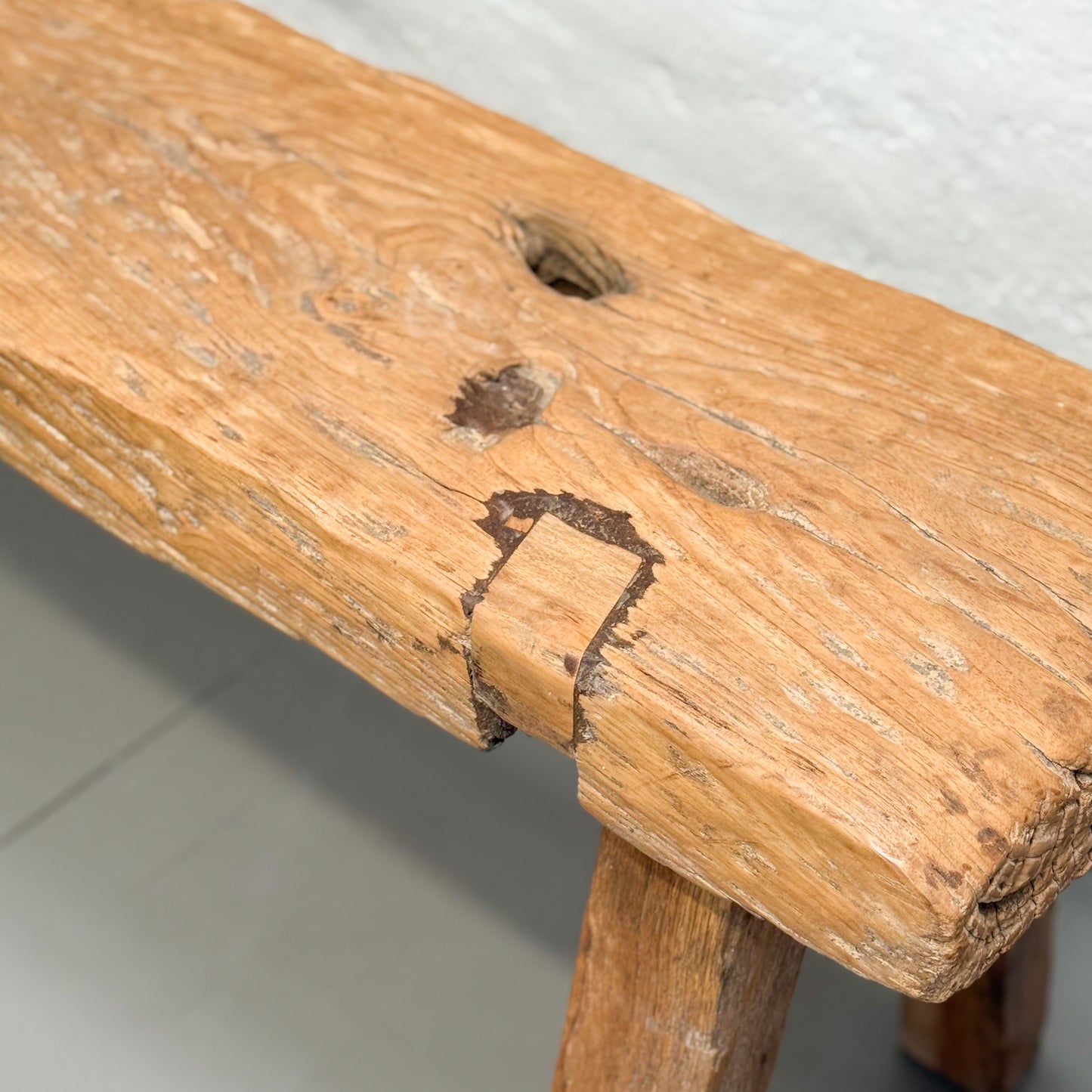 Rustic Teak Dingklik Bench