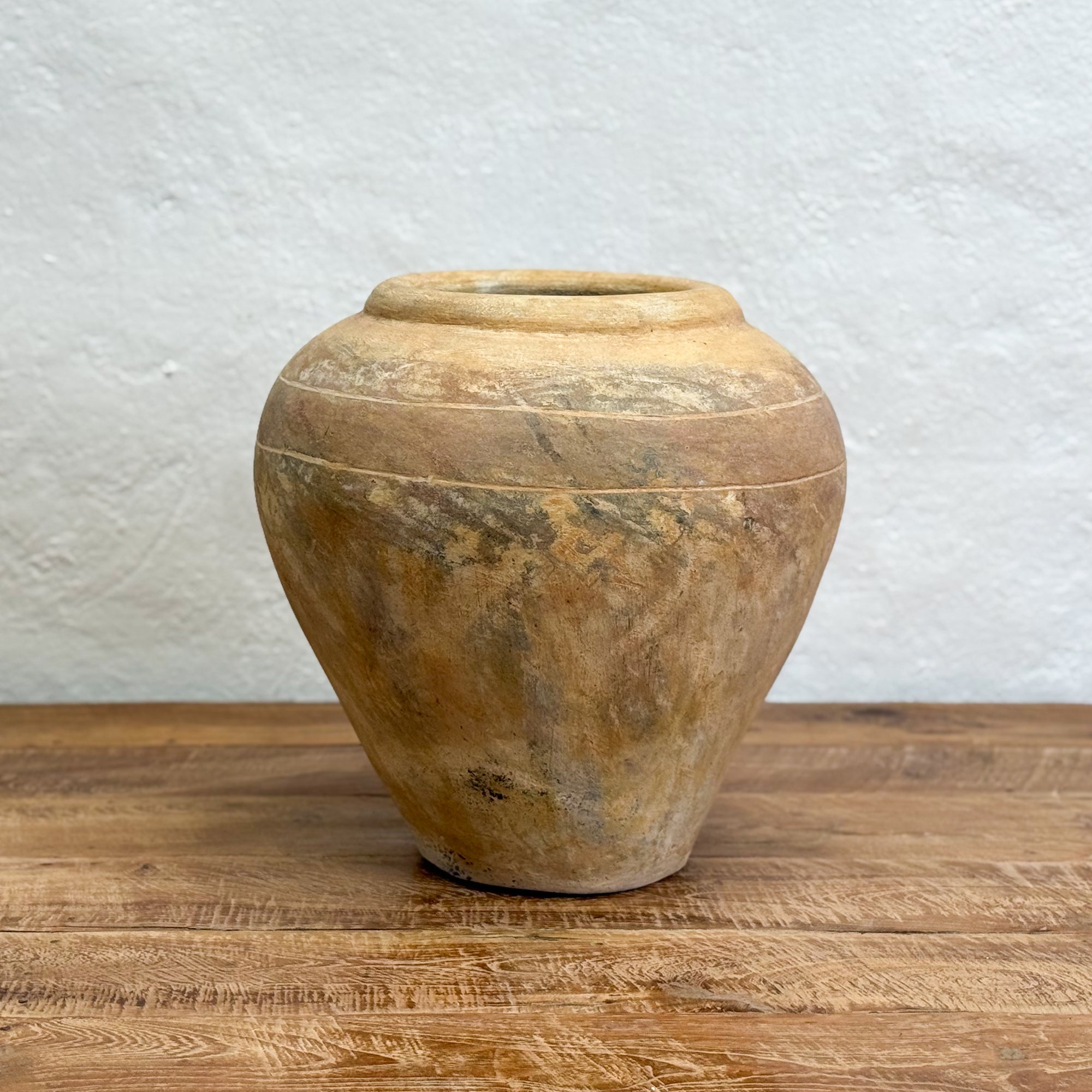 Ochre-Toned Terracotta Pot